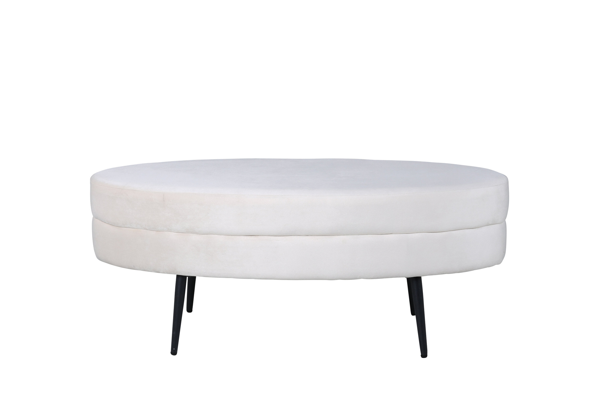 Nohr Hocker 'Larenzo' Velvet, kleur Beige
