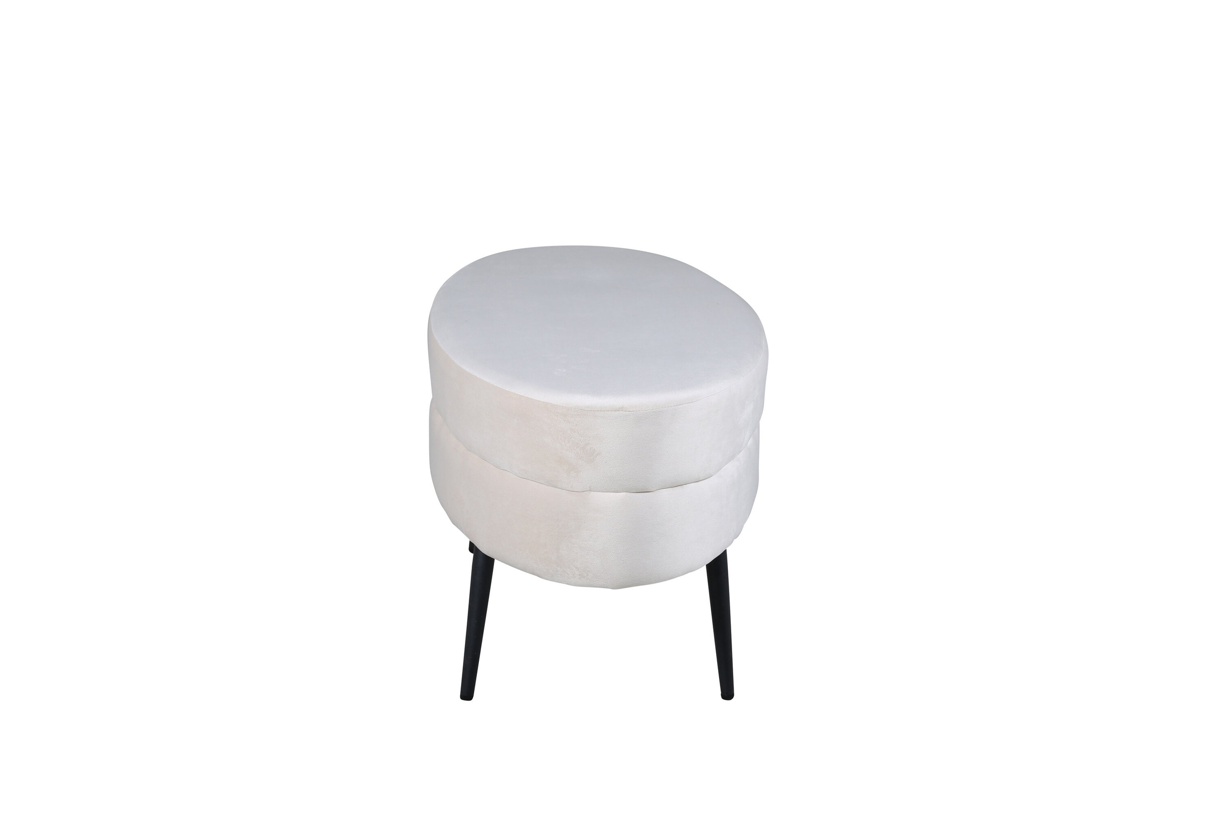 Nohr Hocker 'Larenzo' Velvet, kleur Beige