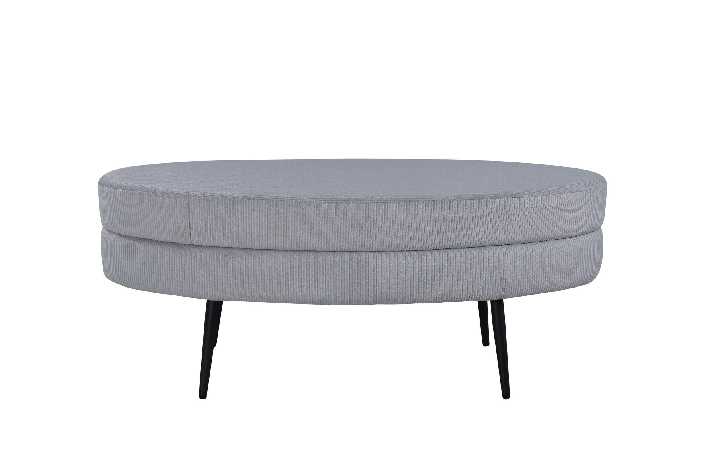 Nohr Hocker 'Larenzo' Rib, kleur Grijs
