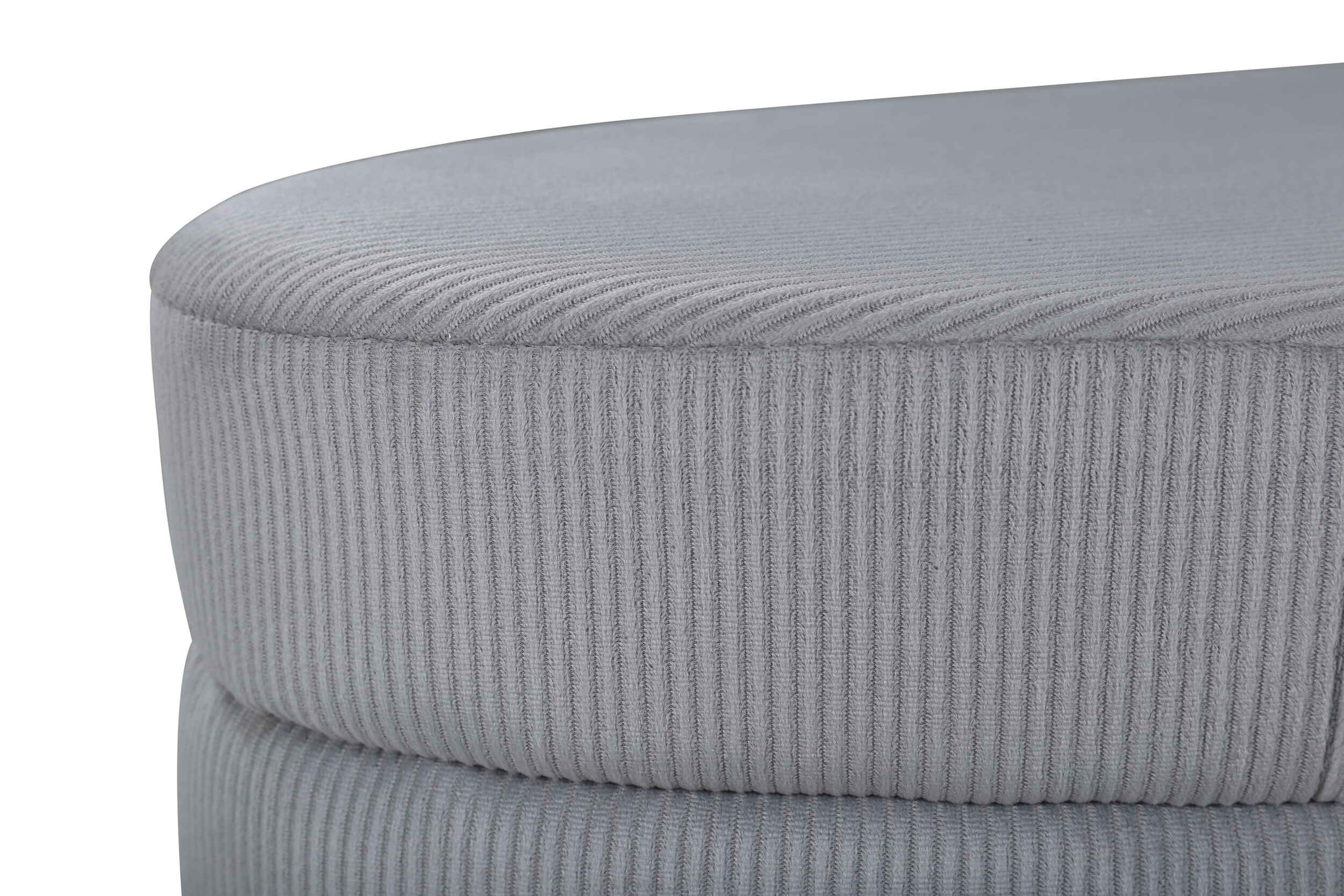 Nohr Hocker 'Larenzo' Rib, kleur Grijs