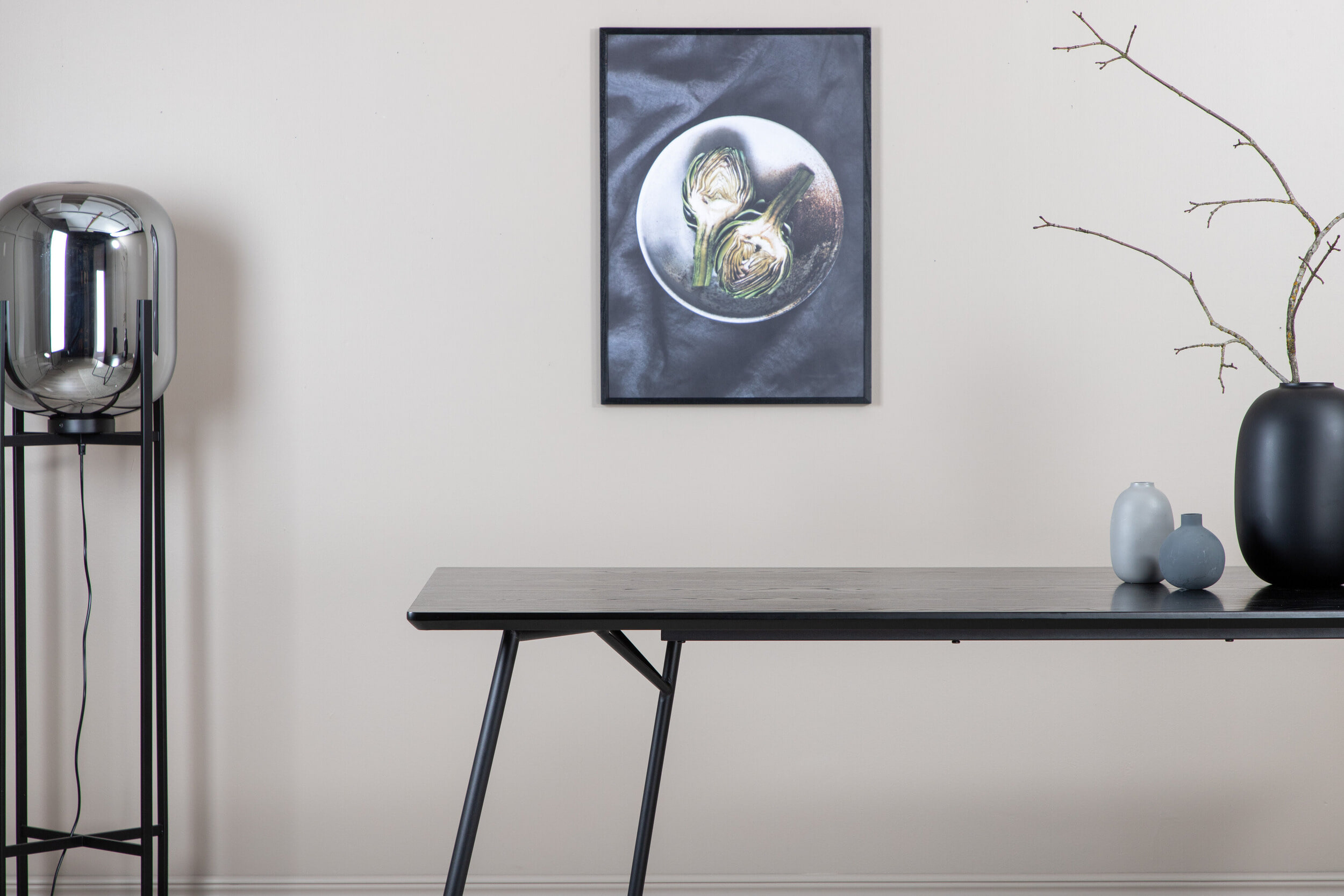 Nohr Eettafel 'Mikella' MDF, 190 x 90cm, kleur Zwart