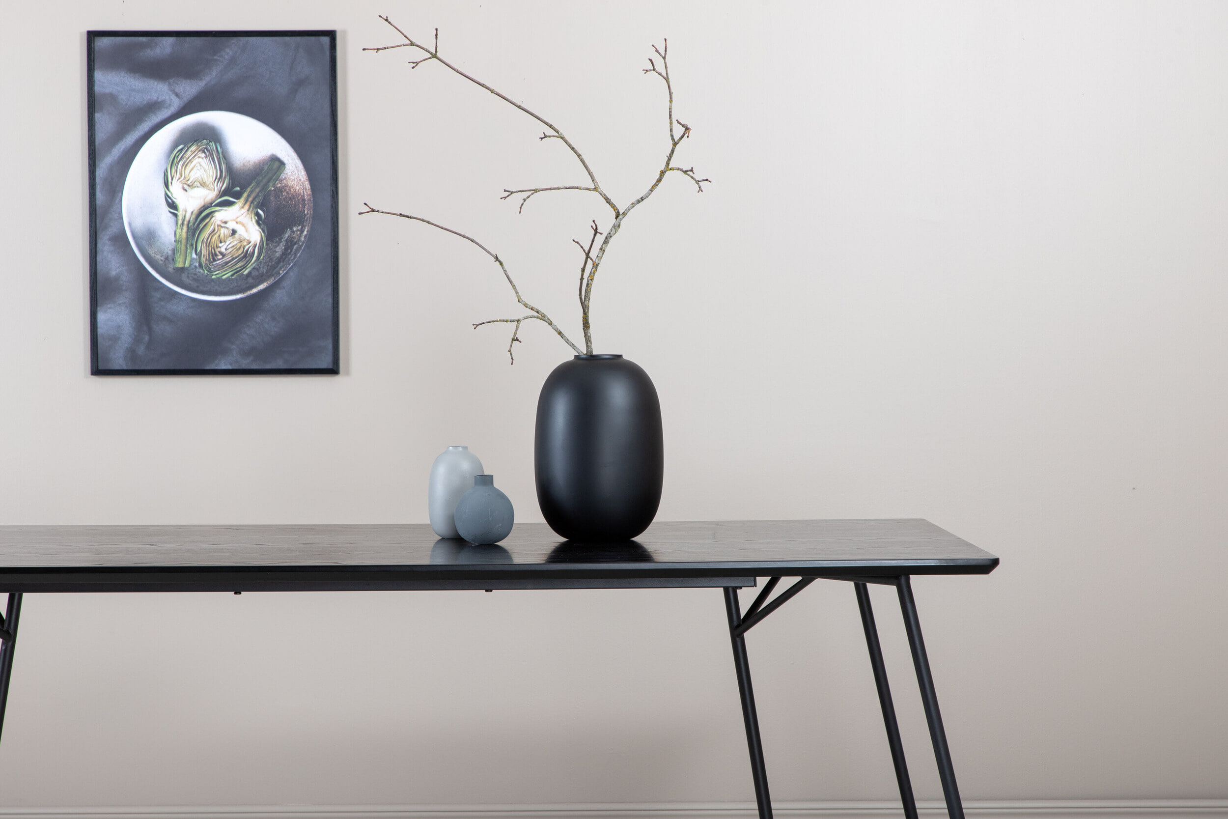 Nohr Eettafel 'Mikella' MDF, 190 x 90cm, kleur Zwart