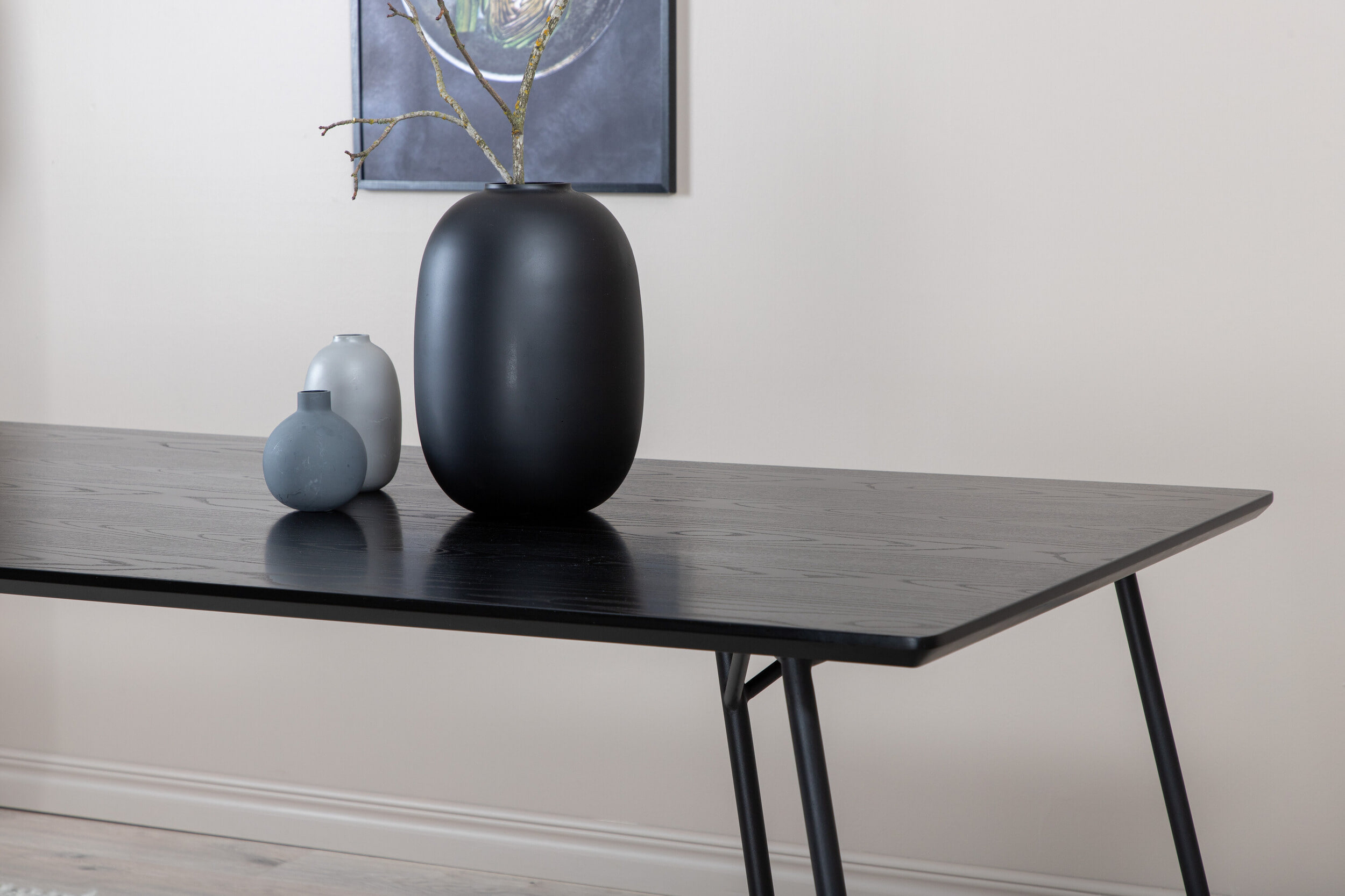 Nohr Eettafel 'Mikella' MDF, 190 x 90cm, kleur Zwart