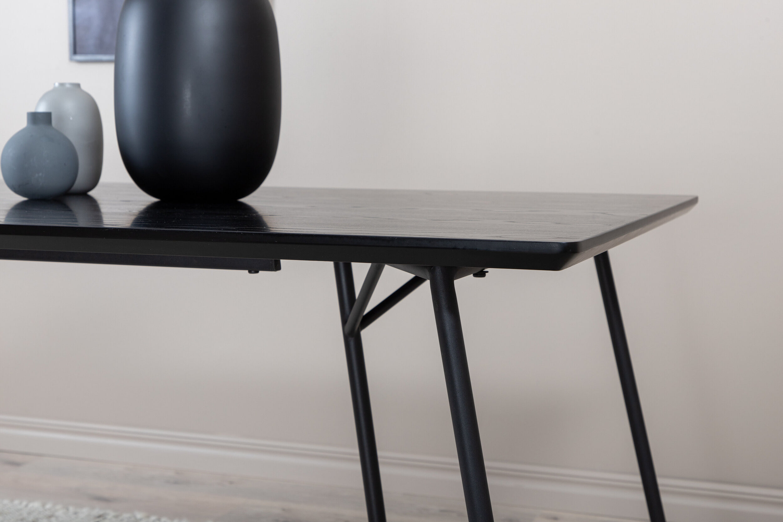 Nohr Eettafel 'Mikella' MDF, 190 x 90cm, kleur Zwart