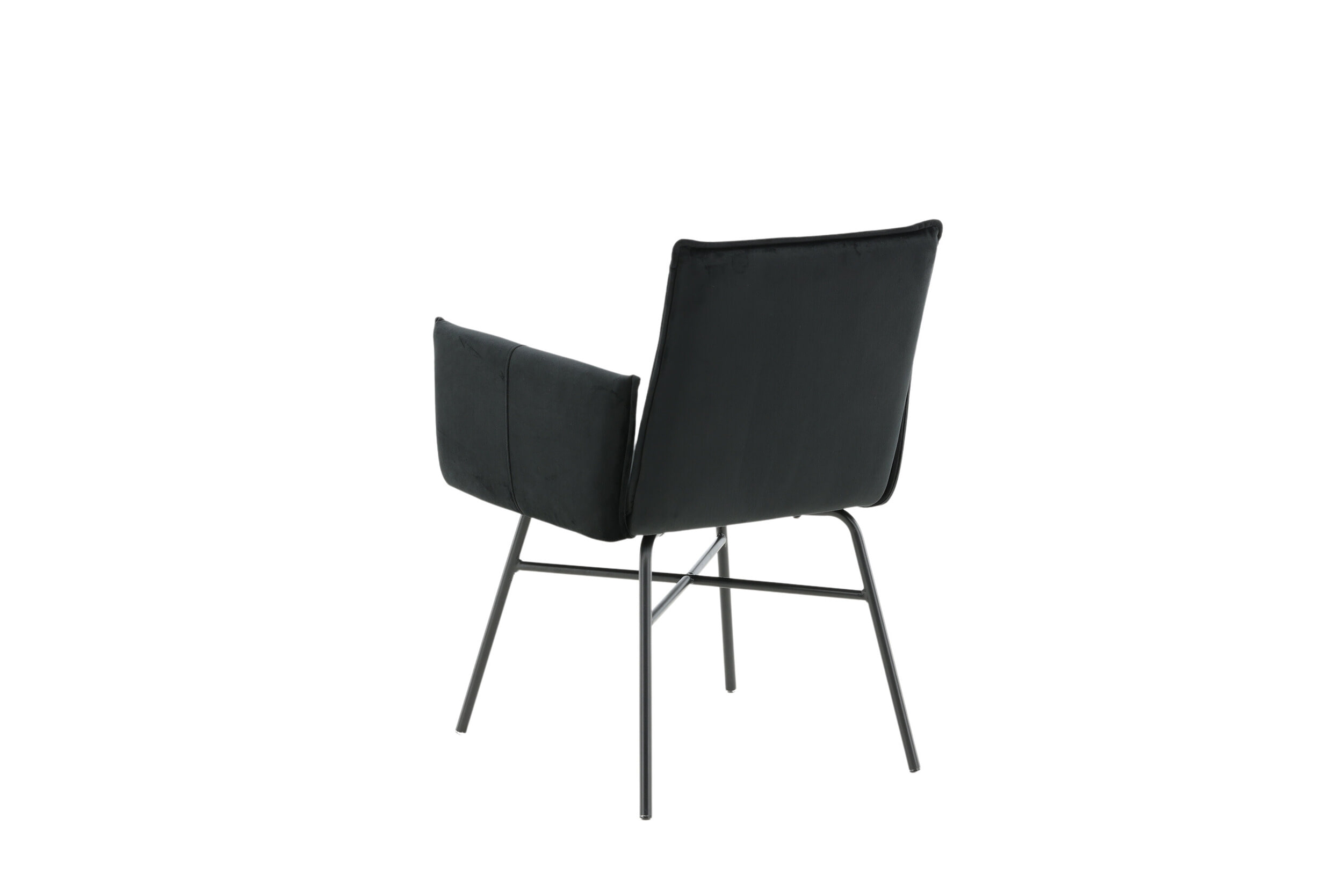 Nohr Eetkamerstoel 'Mikella' Velvet, kleur Zwart