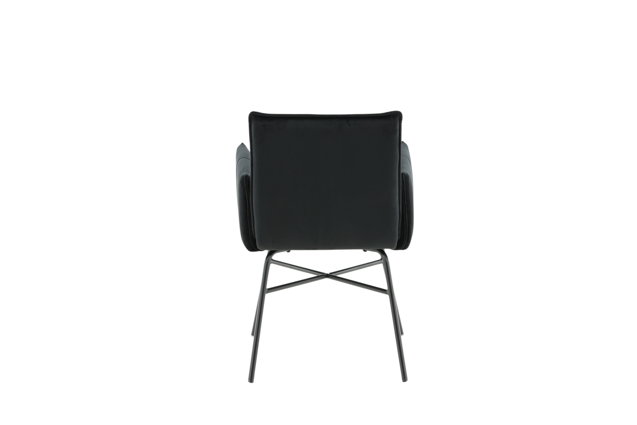 Nohr Eetkamerstoel 'Mikella' Velvet, kleur Zwart