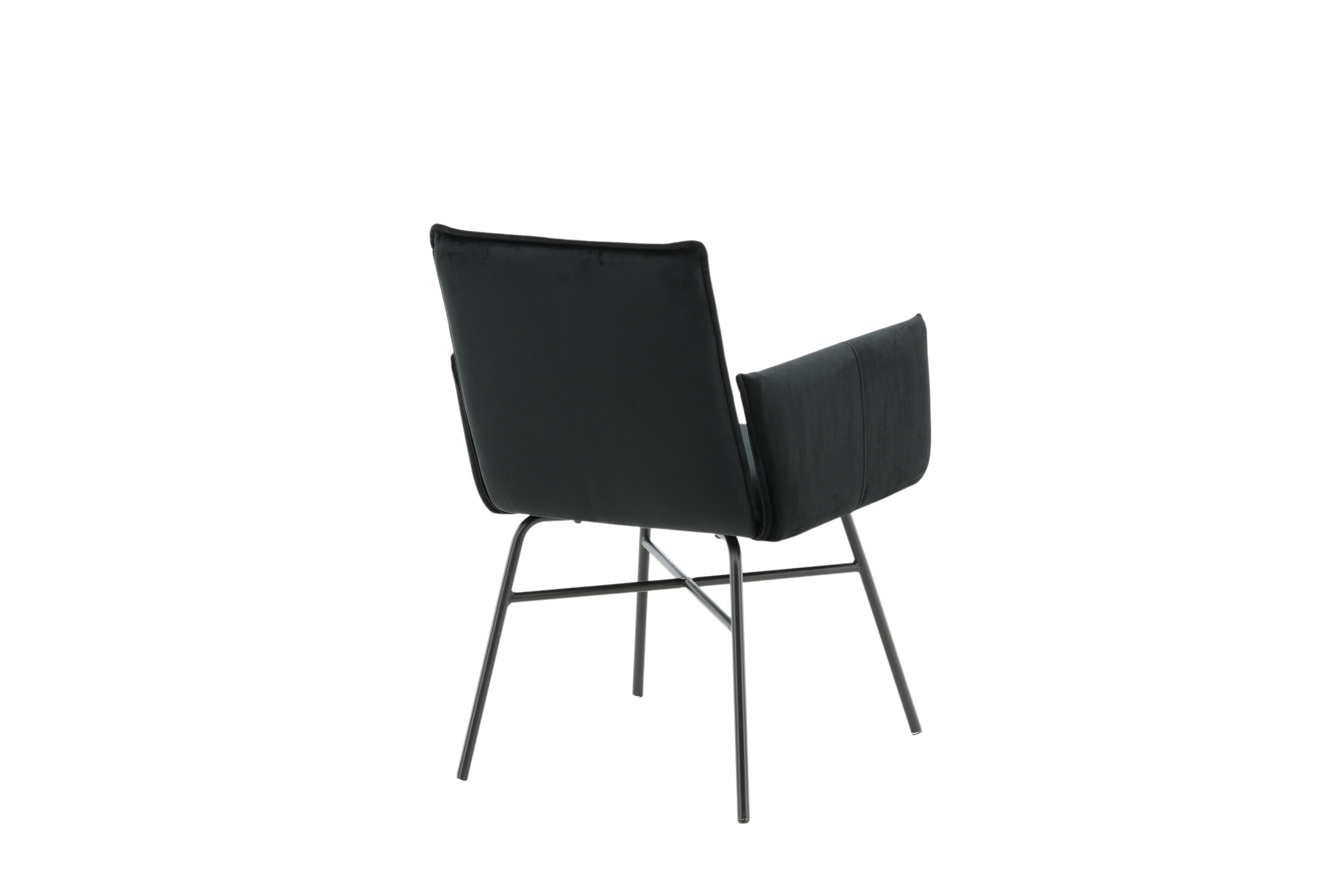Nohr Eetkamerstoel 'Mikella' Velvet, kleur Zwart