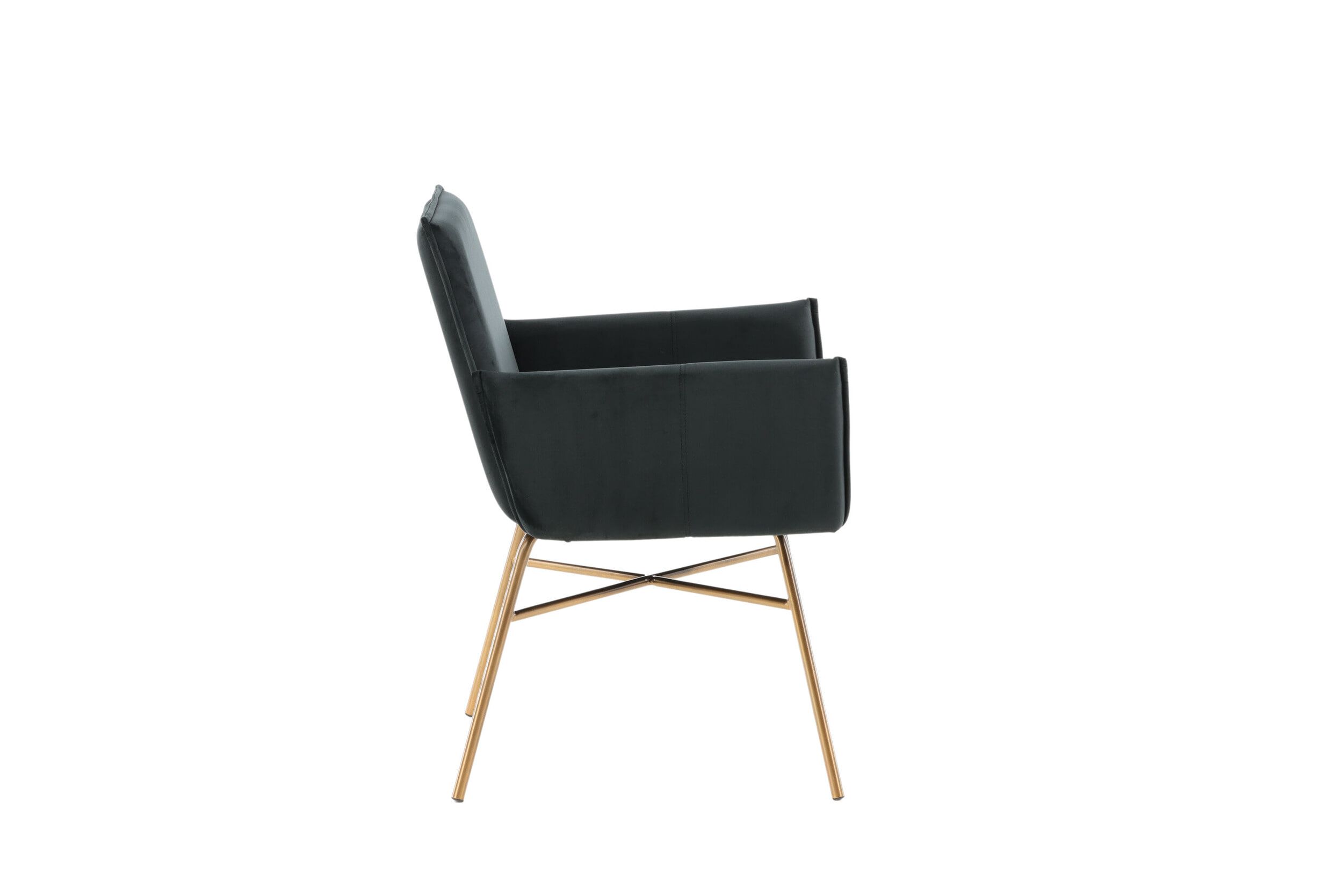 Nohr Eetkamerstoel 'Mikella' Velvet, kleur Zwart