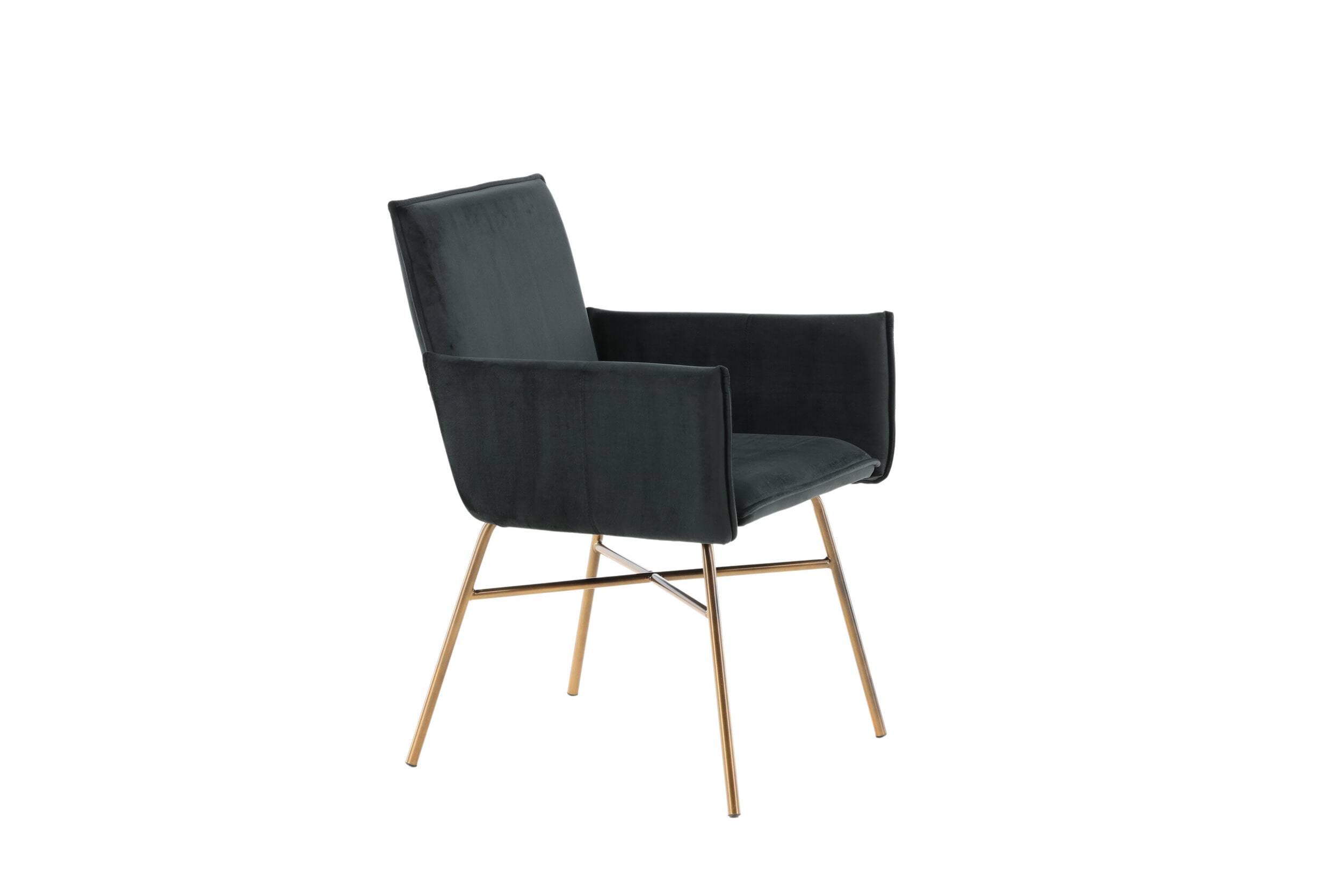 Nohr Eetkamerstoel 'Mikella' Velvet, kleur Zwart