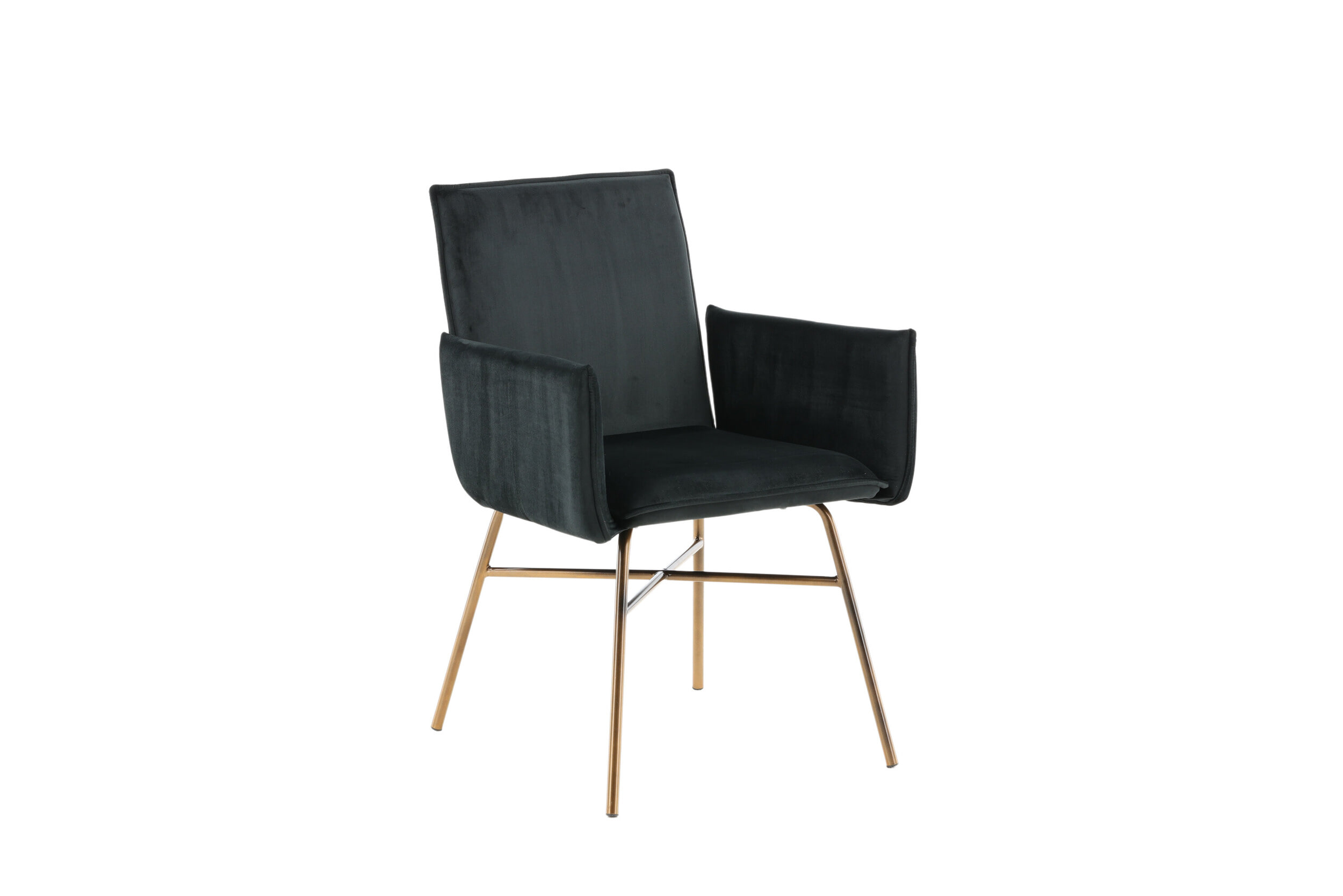 Nohr Eetkamerstoel 'Mikella' Velvet, kleur Zwart