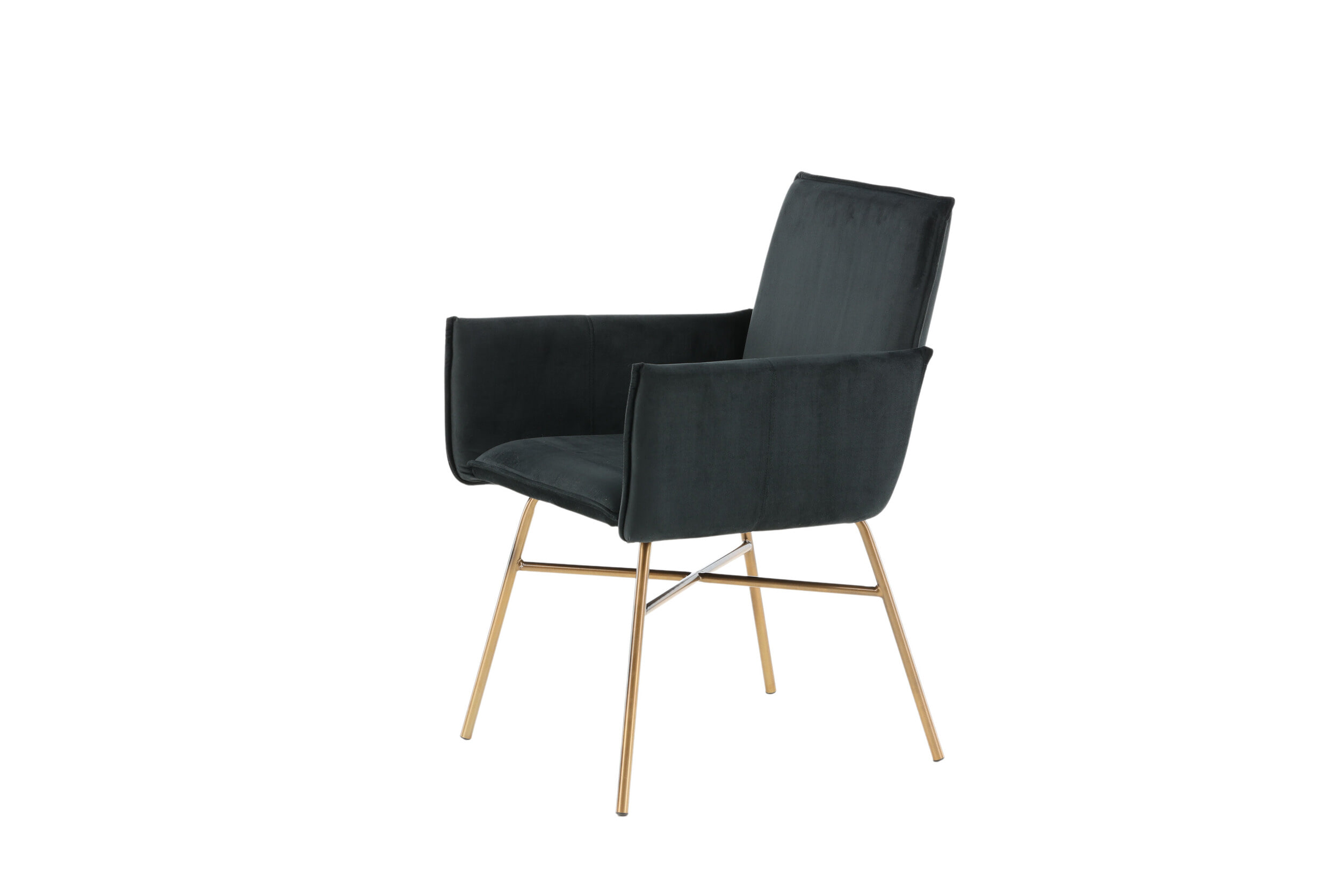 Nohr Eetkamerstoel 'Mikella' Velvet, kleur Zwart