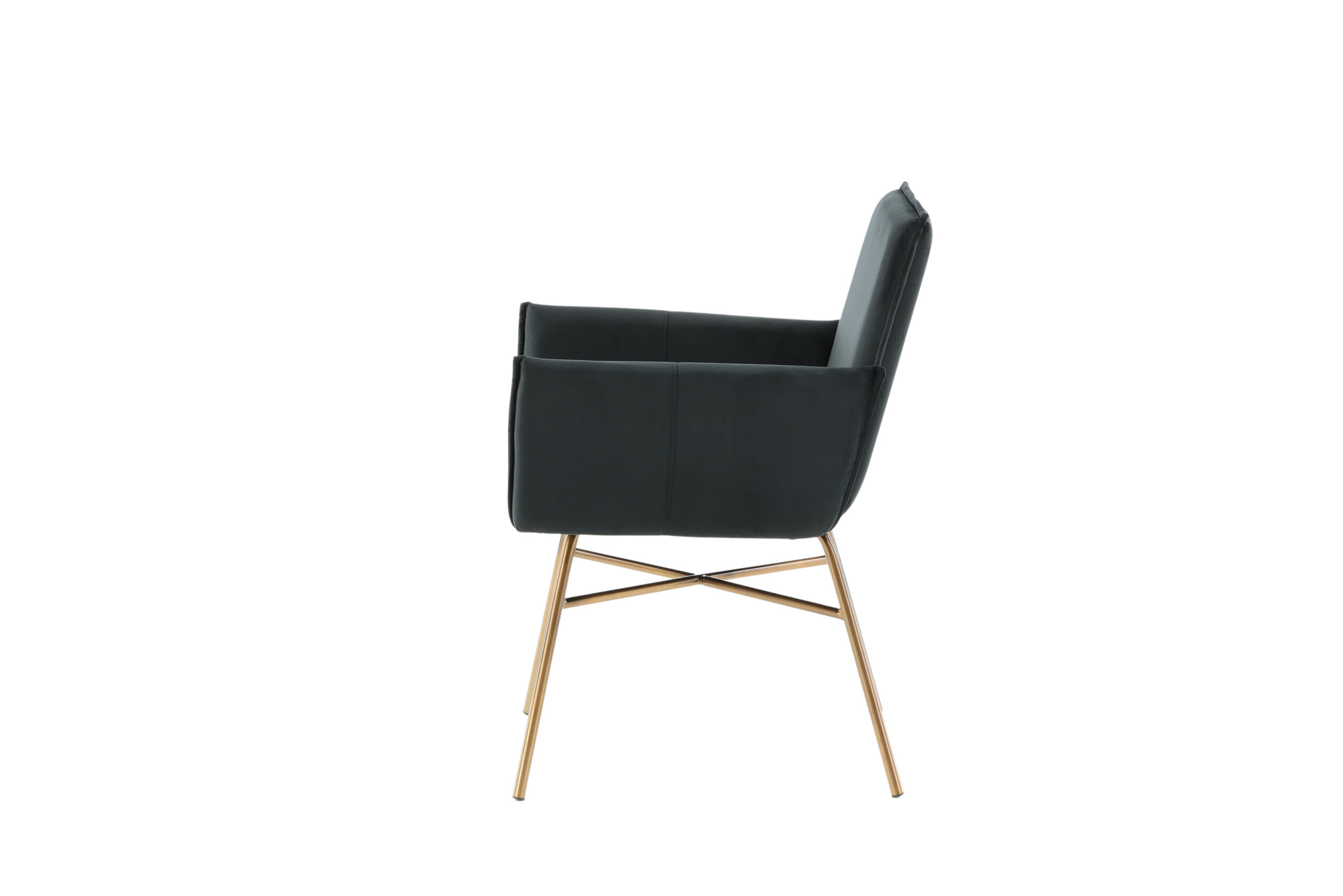 Nohr Eetkamerstoel 'Mikella' Velvet, kleur Zwart
