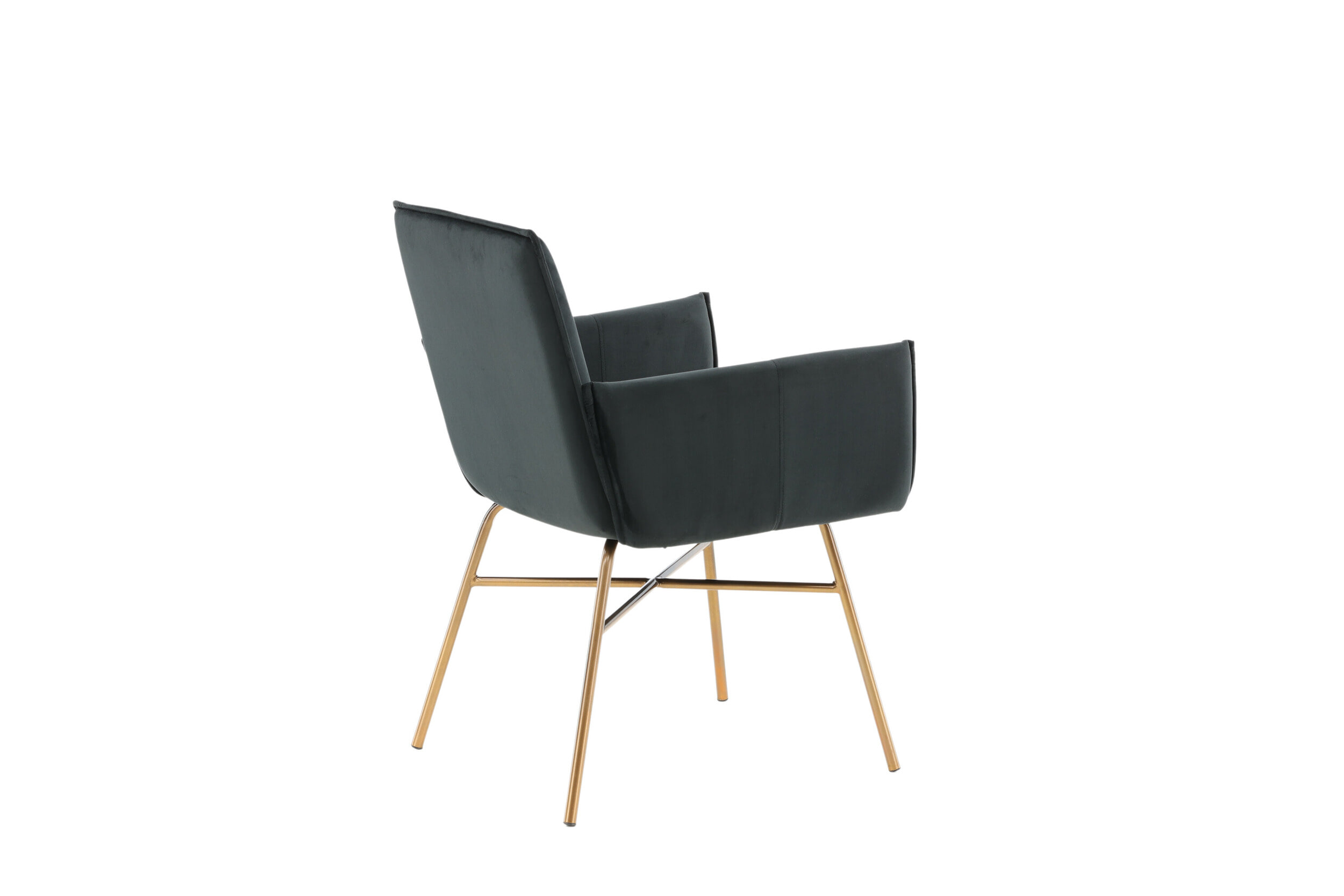 Nohr Eetkamerstoel 'Mikella' Velvet, kleur Zwart