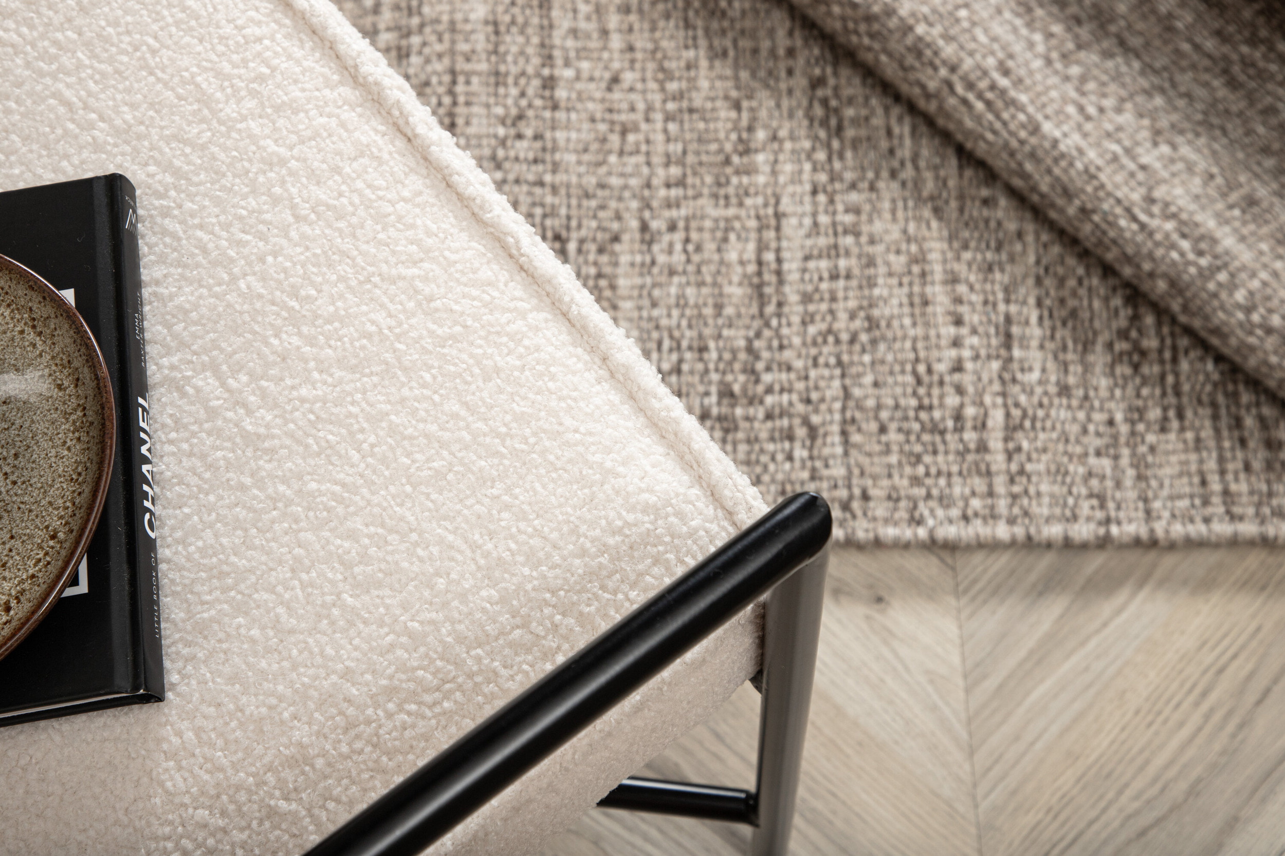 Nohr Fauteuil 'Sidra' Teddy, kleur Off White