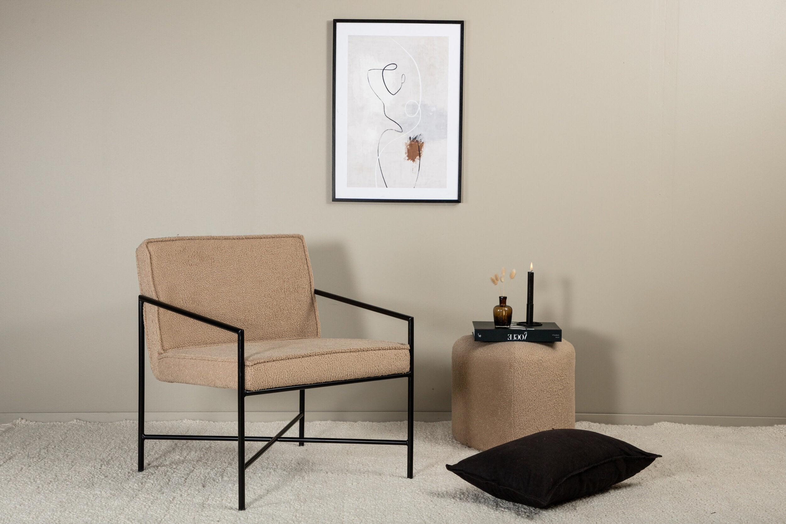 Nohr Fauteuil Sidra Teddy - Beige