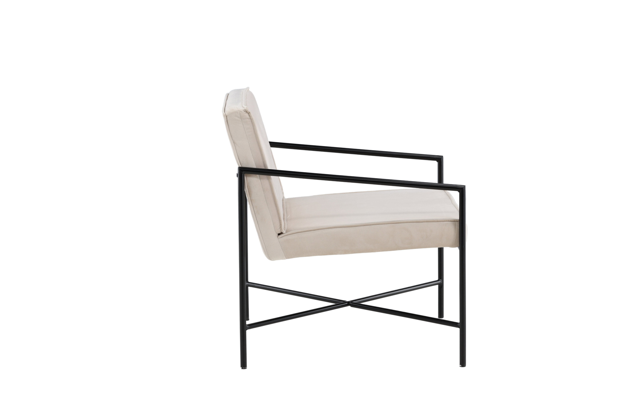 Nohr Fauteuil 'Sidra' Velvet, kleur Beige
