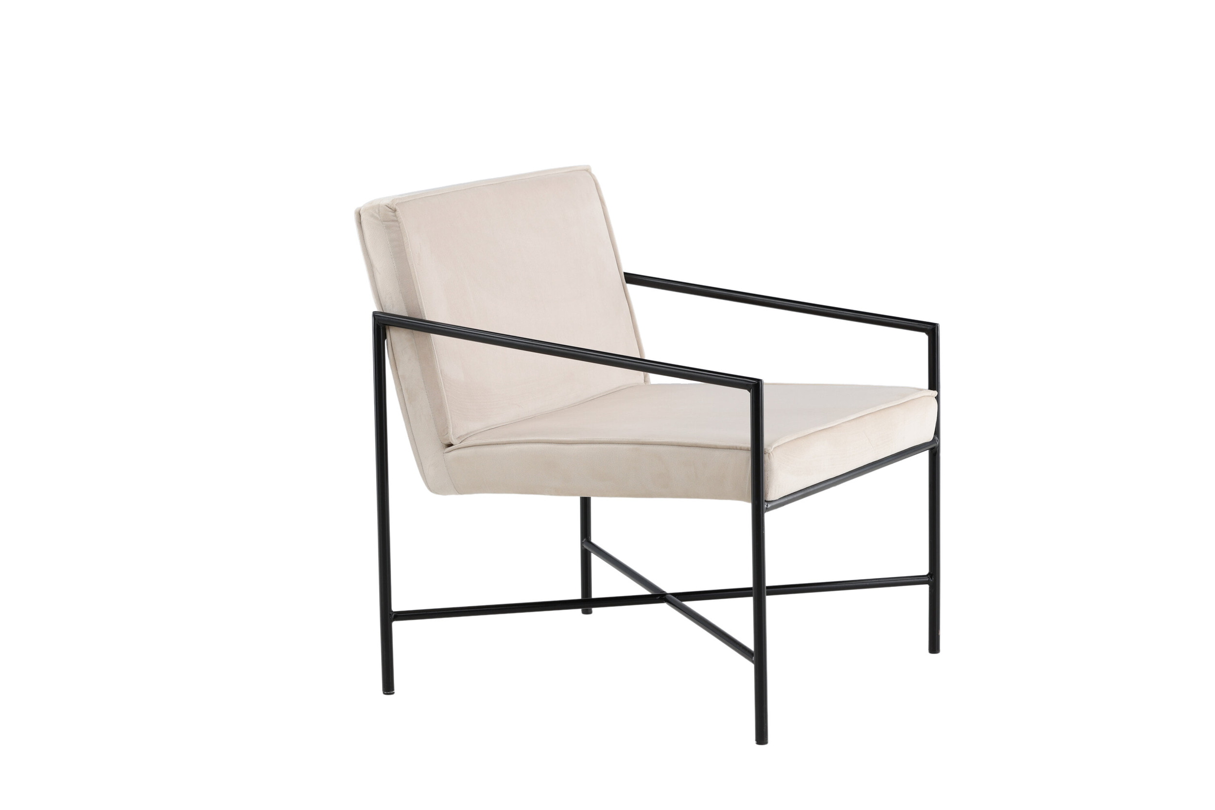 Nohr Fauteuil 'Sidra' Velvet, kleur Beige