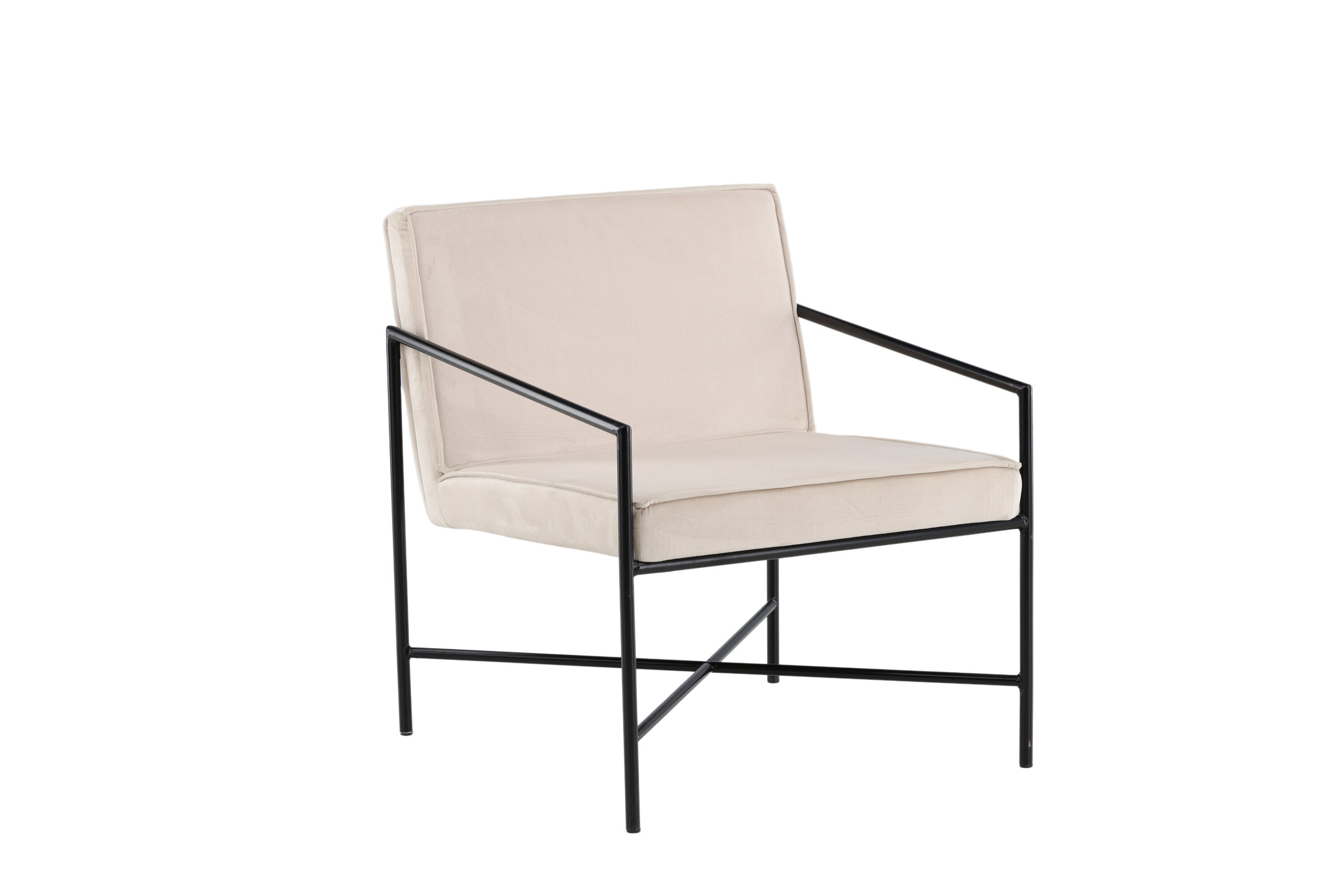Nohr Fauteuil 'Sidra' Velvet, kleur Beige