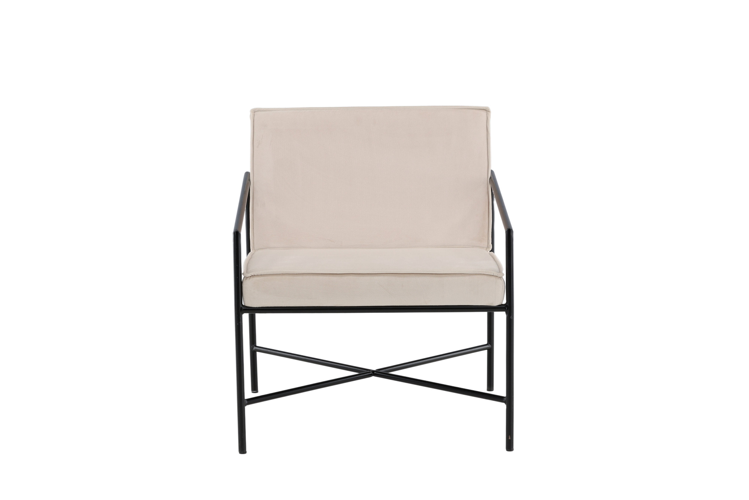 Nohr Fauteuil 'Sidra' Velvet, kleur Beige