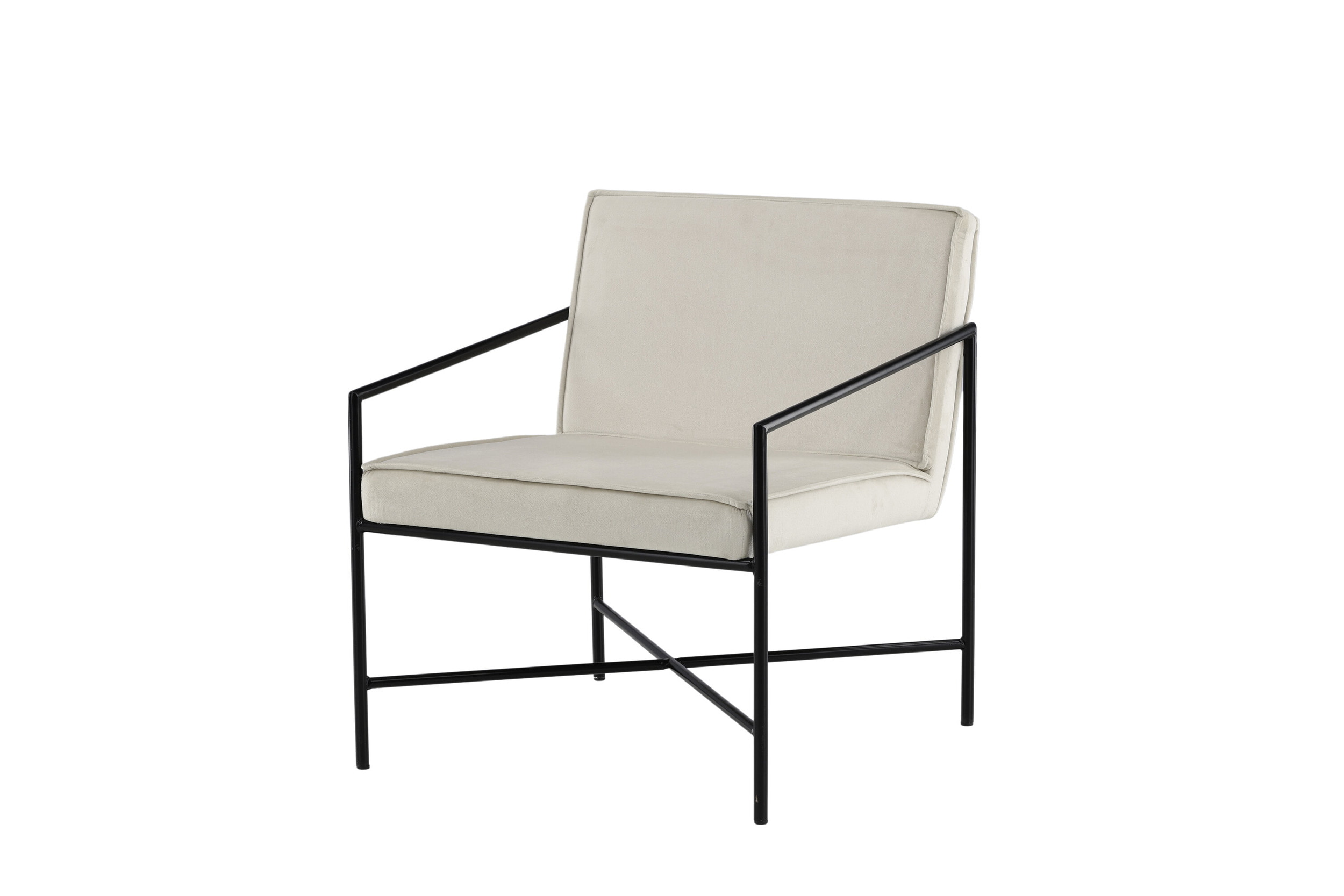 Nohr Fauteuil 'Sidra' Velvet, kleur Beige