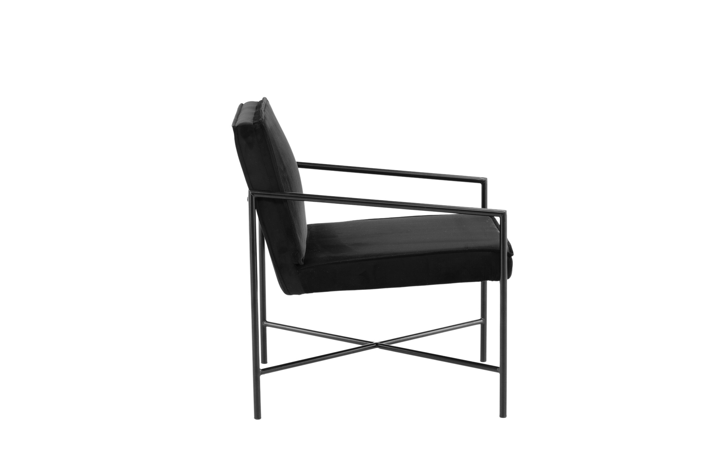 Nohr Fauteuil 'Sidra' Velvet, kleur Zwart