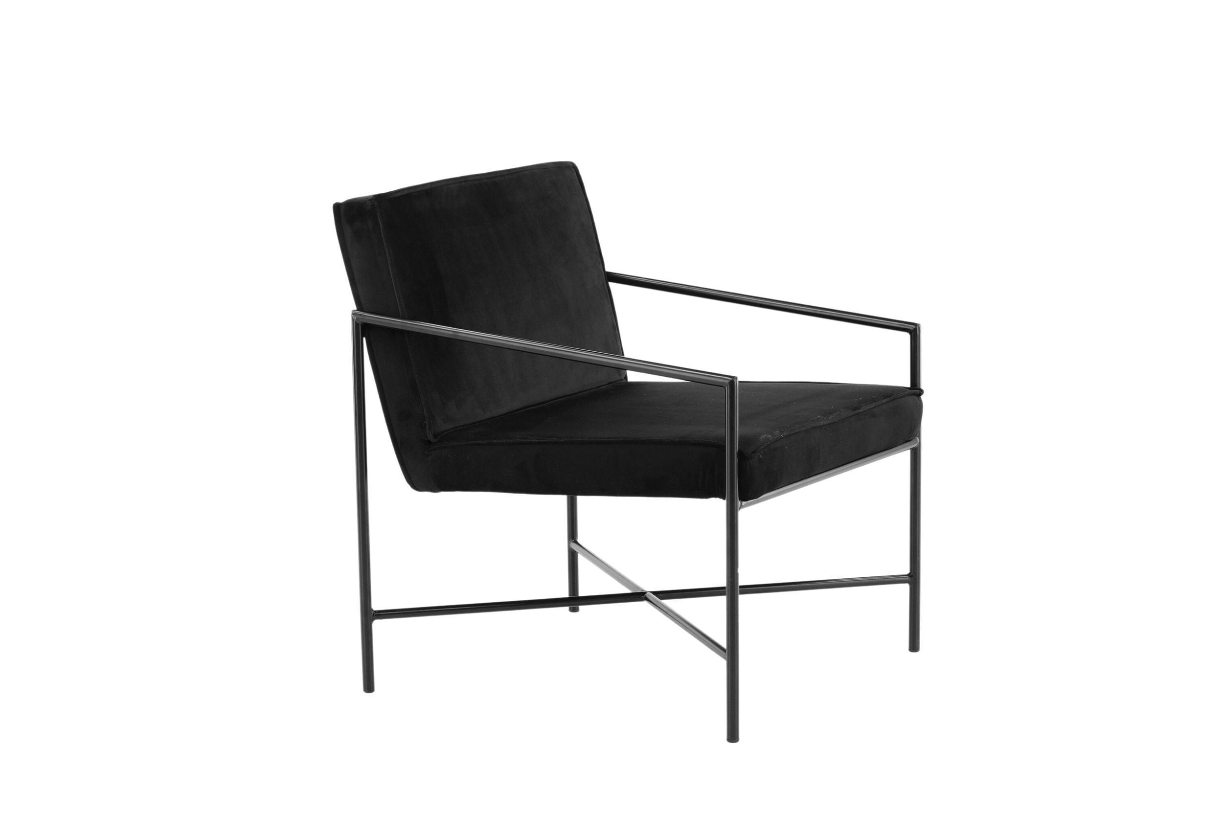 Nohr Fauteuil 'Sidra' Velvet, kleur Zwart