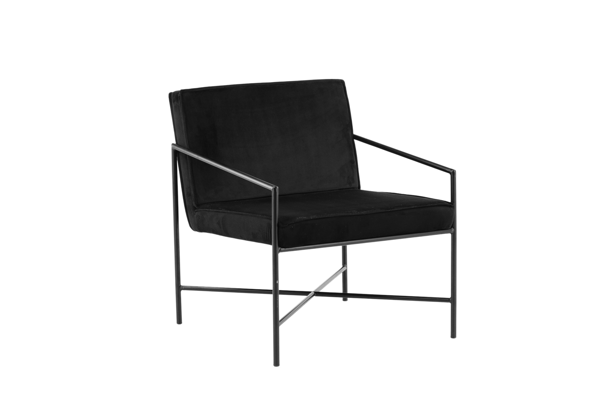 Nohr Fauteuil 'Sidra' Velvet, kleur Zwart