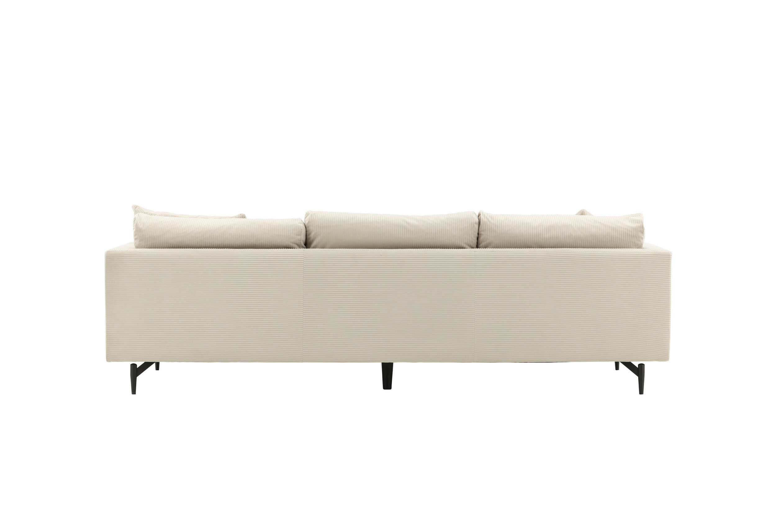 Nohr 3-zits Bank 'Tamora' Rib, kleur Beige