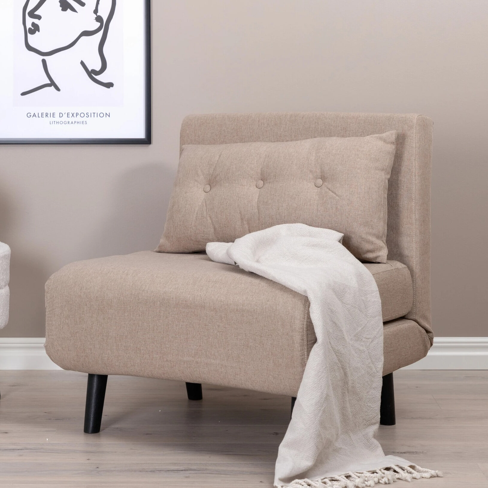 Nohr Vouwbed 'Gaurav' Stof, 1-persoons