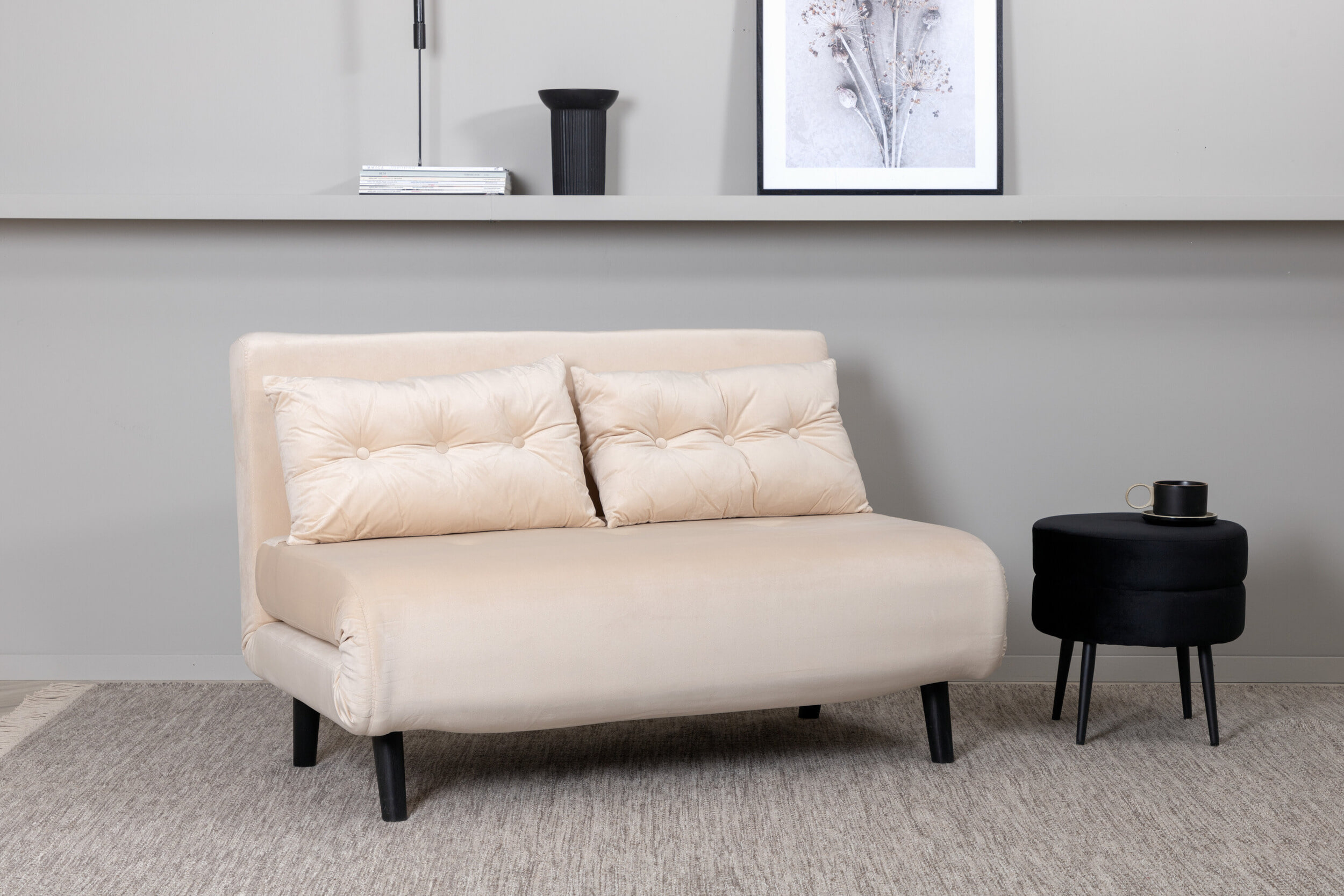 Nohr Vouwbed Gaurav Velvet - Beige