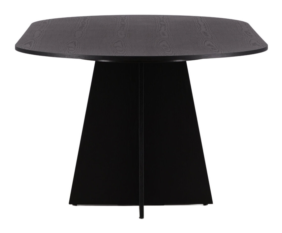 Nohr Ovale Eettafel 'Cynthiaann' 230 x 115cm, kleur Zwart