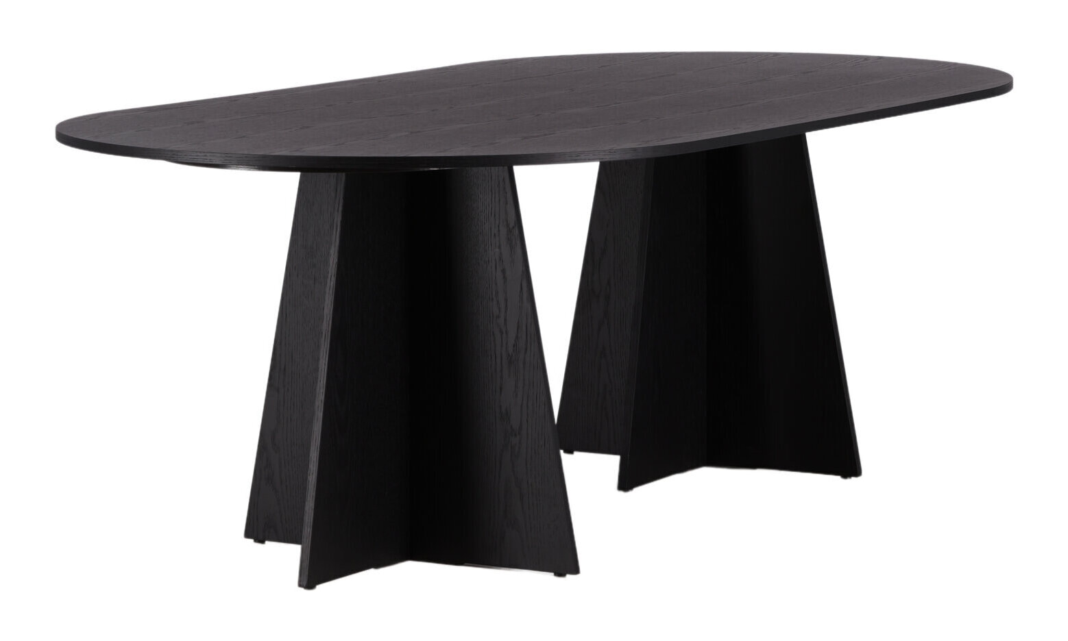 Nohr Ovale Eettafel 'Cynthiaann' 230 x 115cm, kleur Zwart