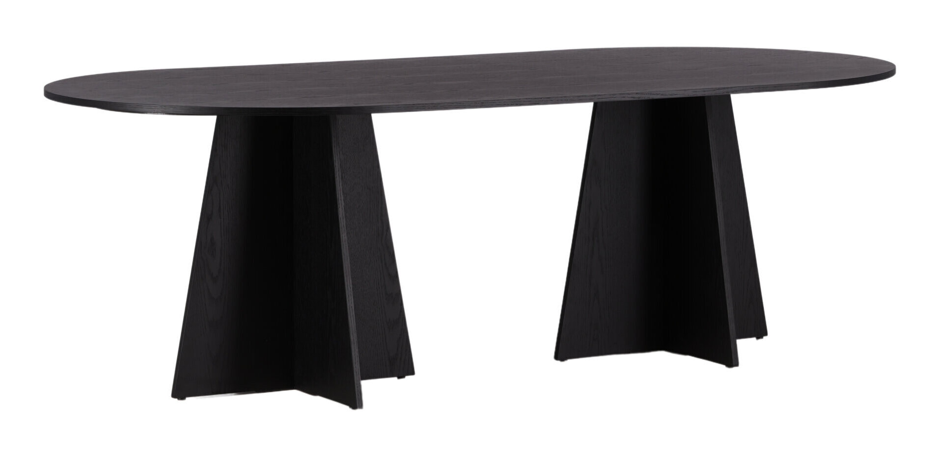 Nohr Ovale Eettafel 'Cynthiaann' 230 x 115cm, kleur Zwart