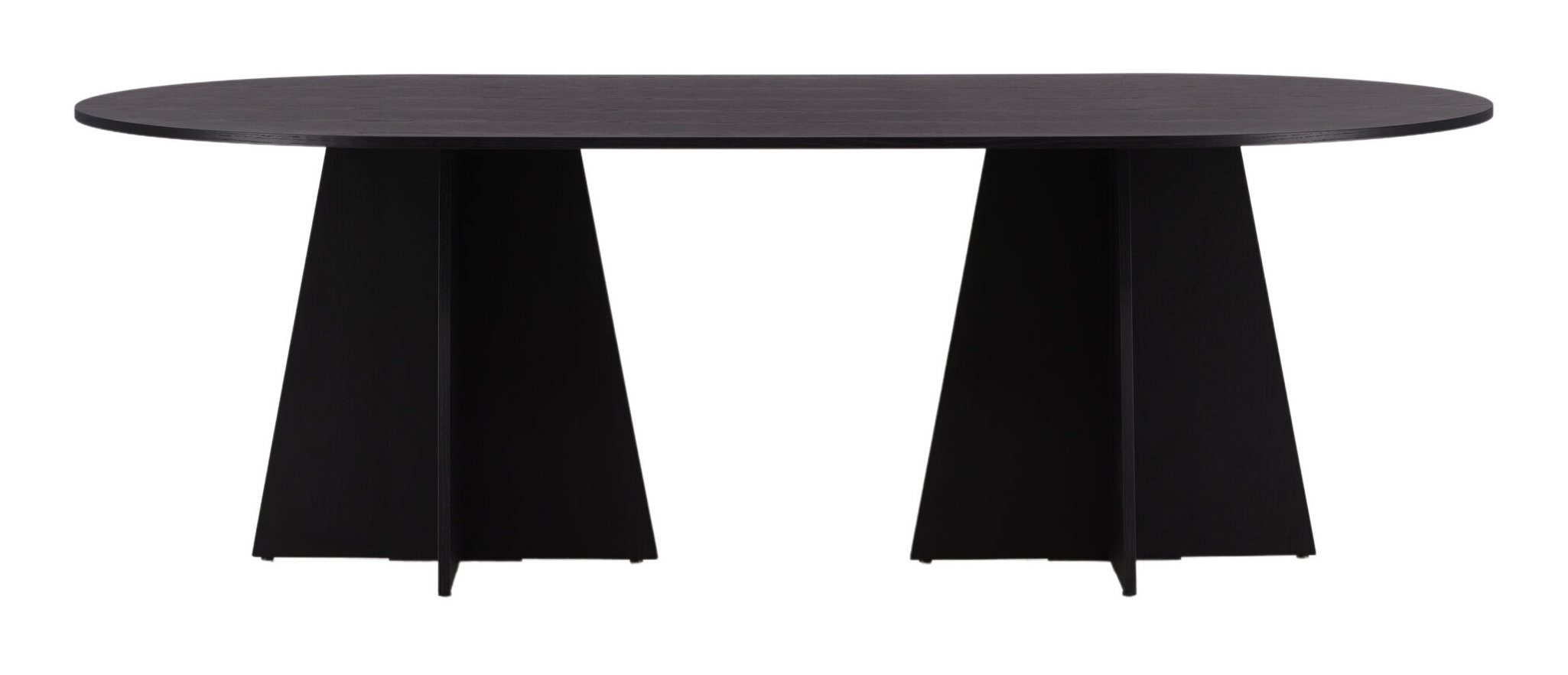 Nohr Ovale Eettafel 'Cynthiaann' 230 x 115cm, kleur Zwart