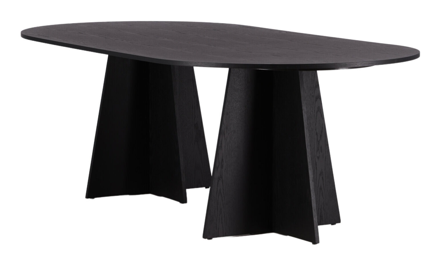 Nohr Ovale Eettafel 'Cynthiaann' 230 x 115cm, kleur Zwart