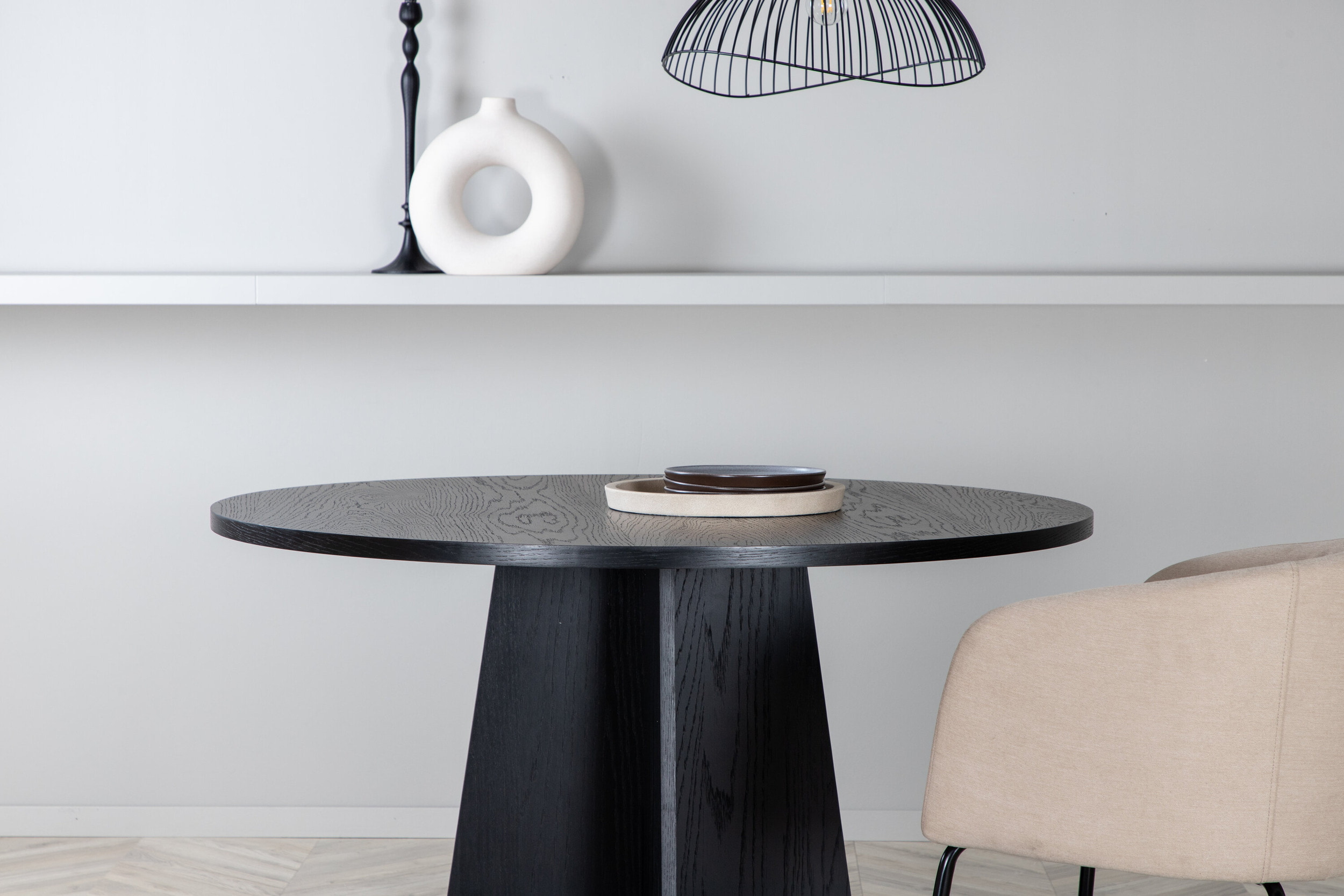 Nohr Ronde Eettafel 'Cynthiaann' 110cm, kleur Zwart