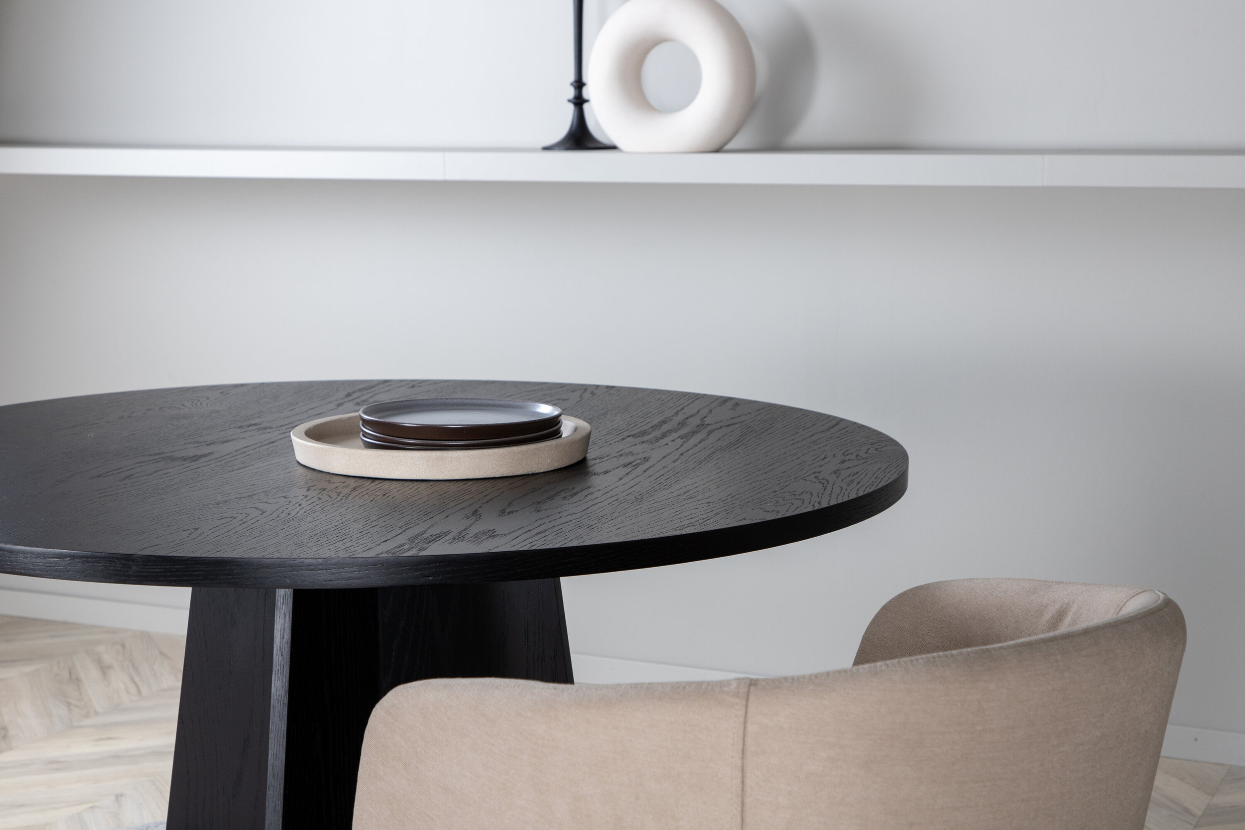 Nohr Ronde Eettafel 'Cynthiaann' 110cm, kleur Zwart