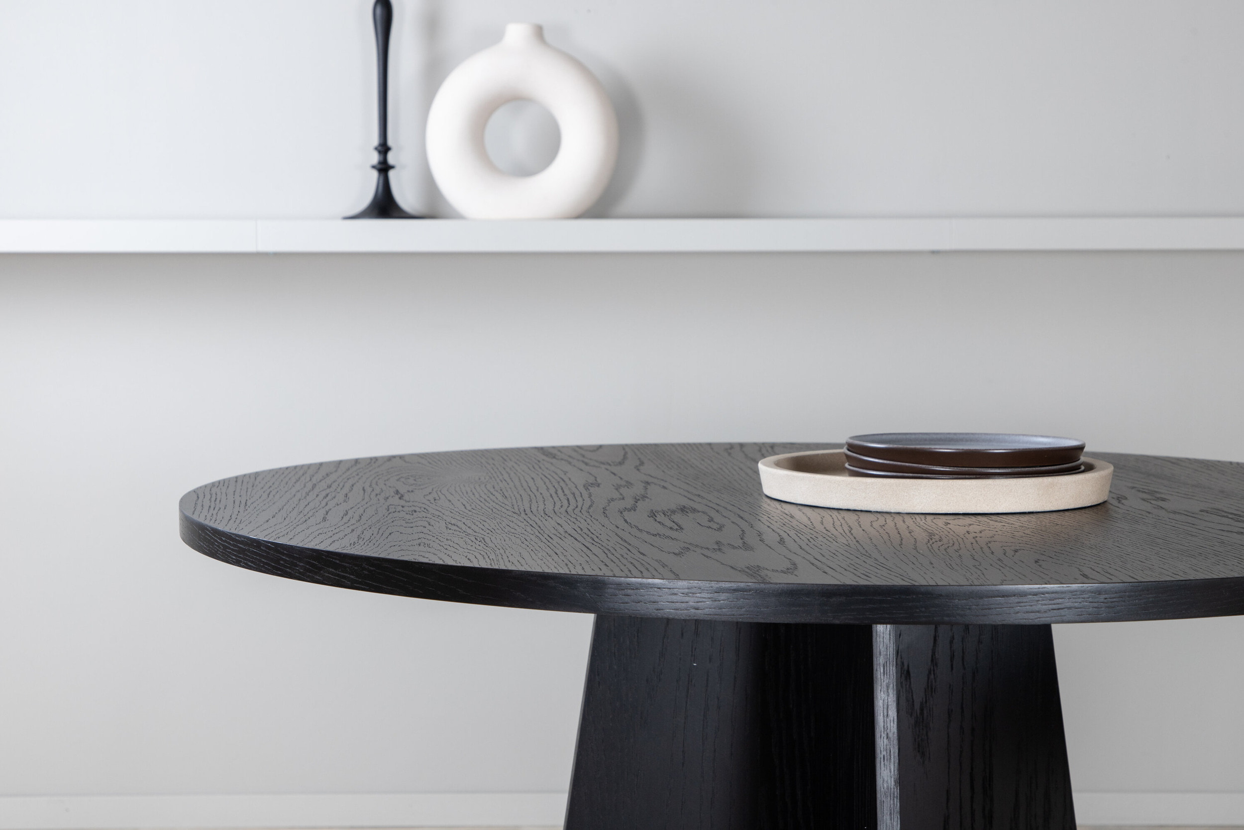 Nohr Ronde Eettafel 'Cynthiaann' 110cm, kleur Zwart