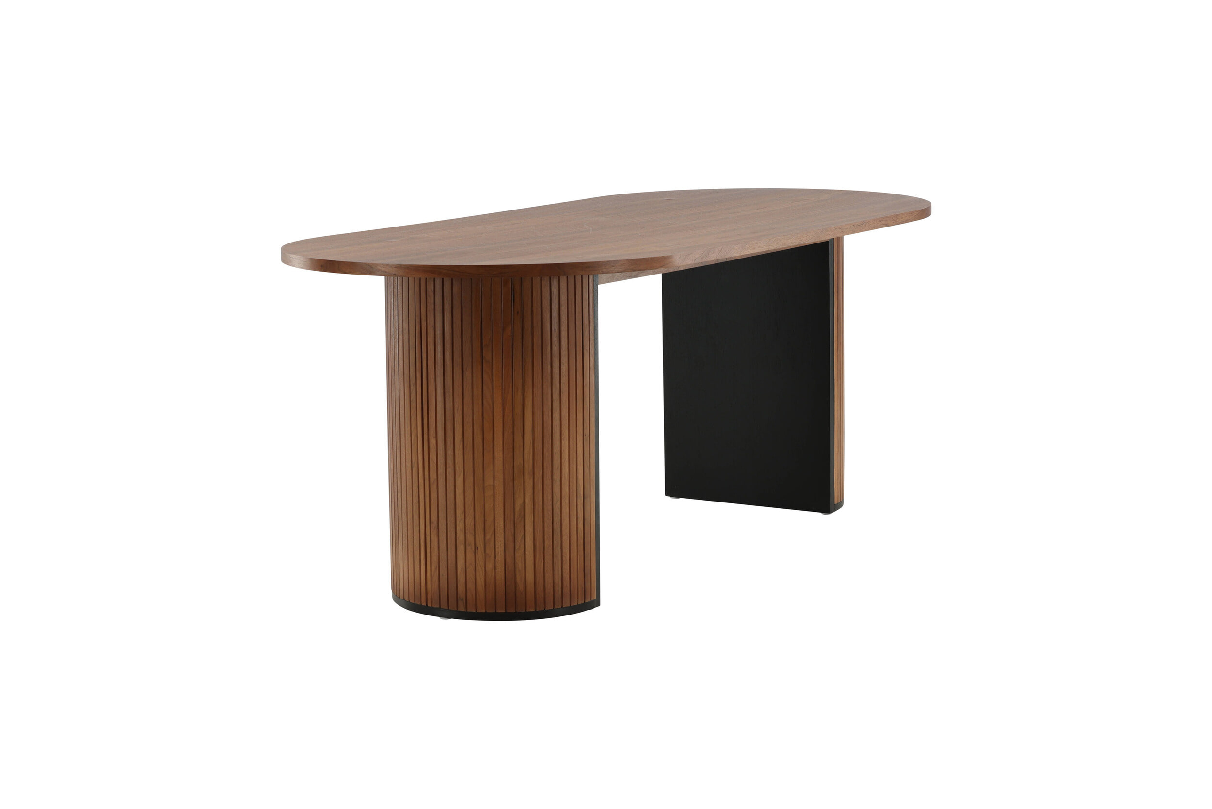 Nohr Deens Ovale Eettafel 'Fionna' 200 x 90cm, kleur Walnoot