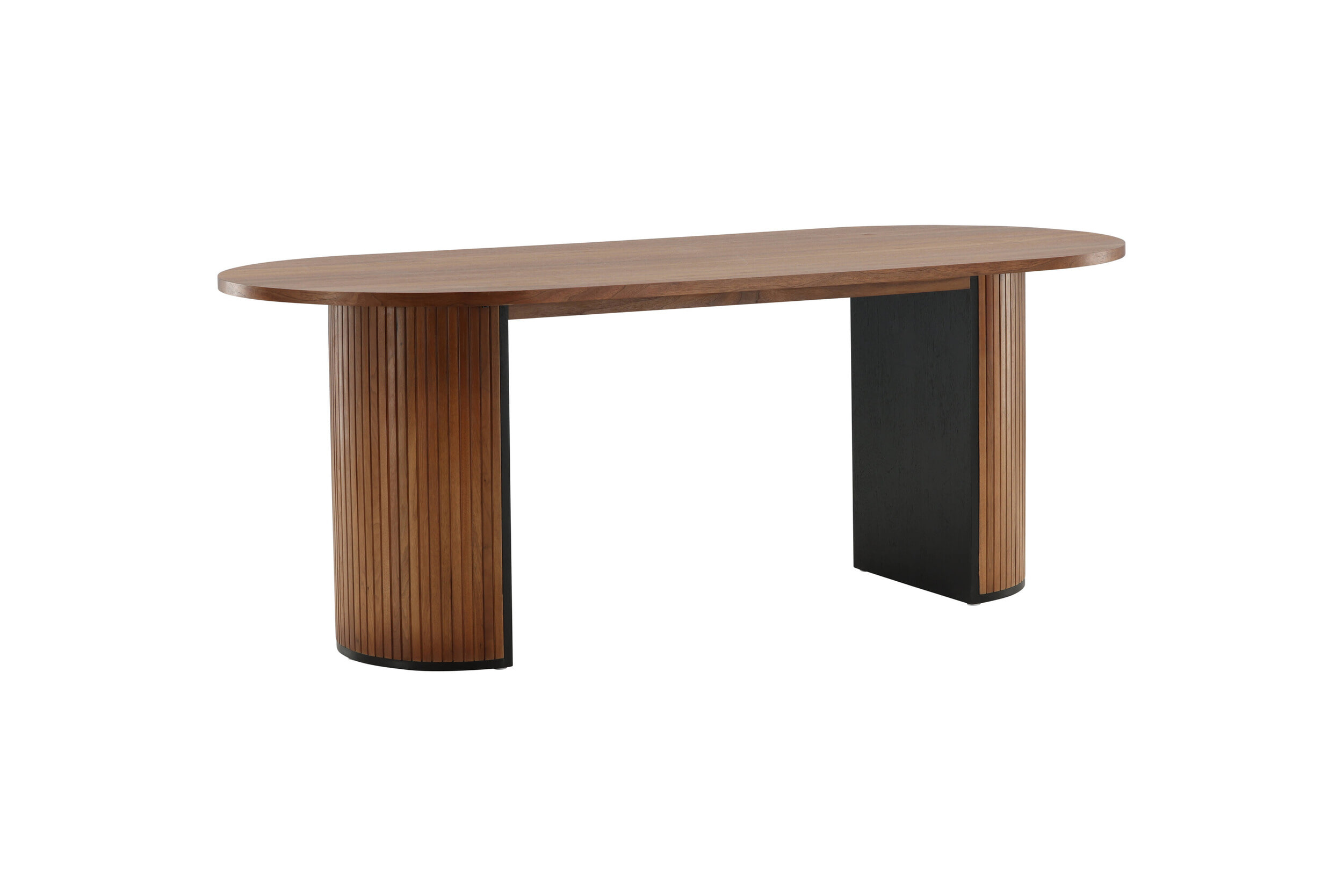 Nohr Deens Ovale Eettafel 'Fionna' 200 x 90cm, kleur Walnoot