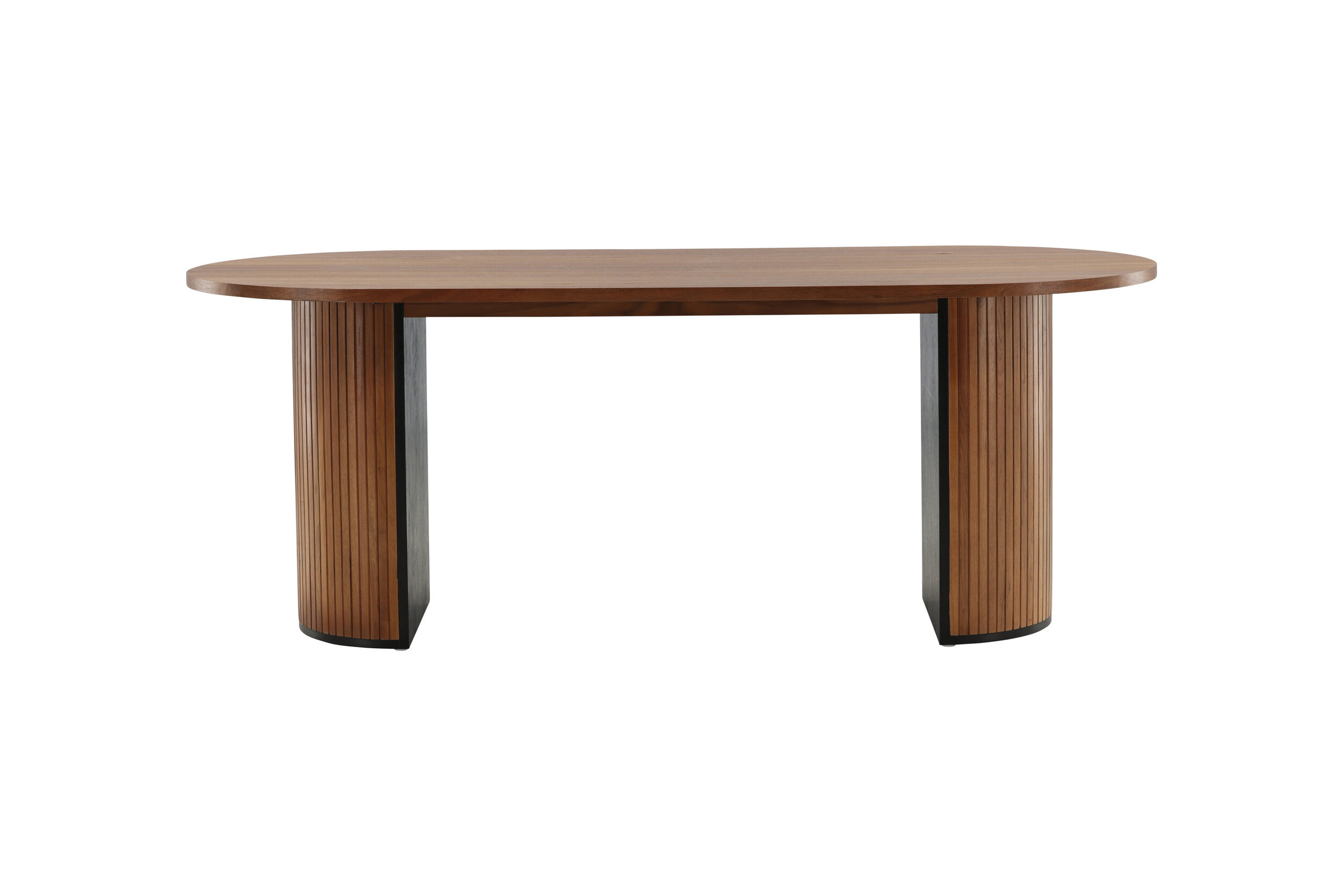 Nohr Deens Ovale Eettafel 'Fionna' 200 x 90cm, kleur Walnoot