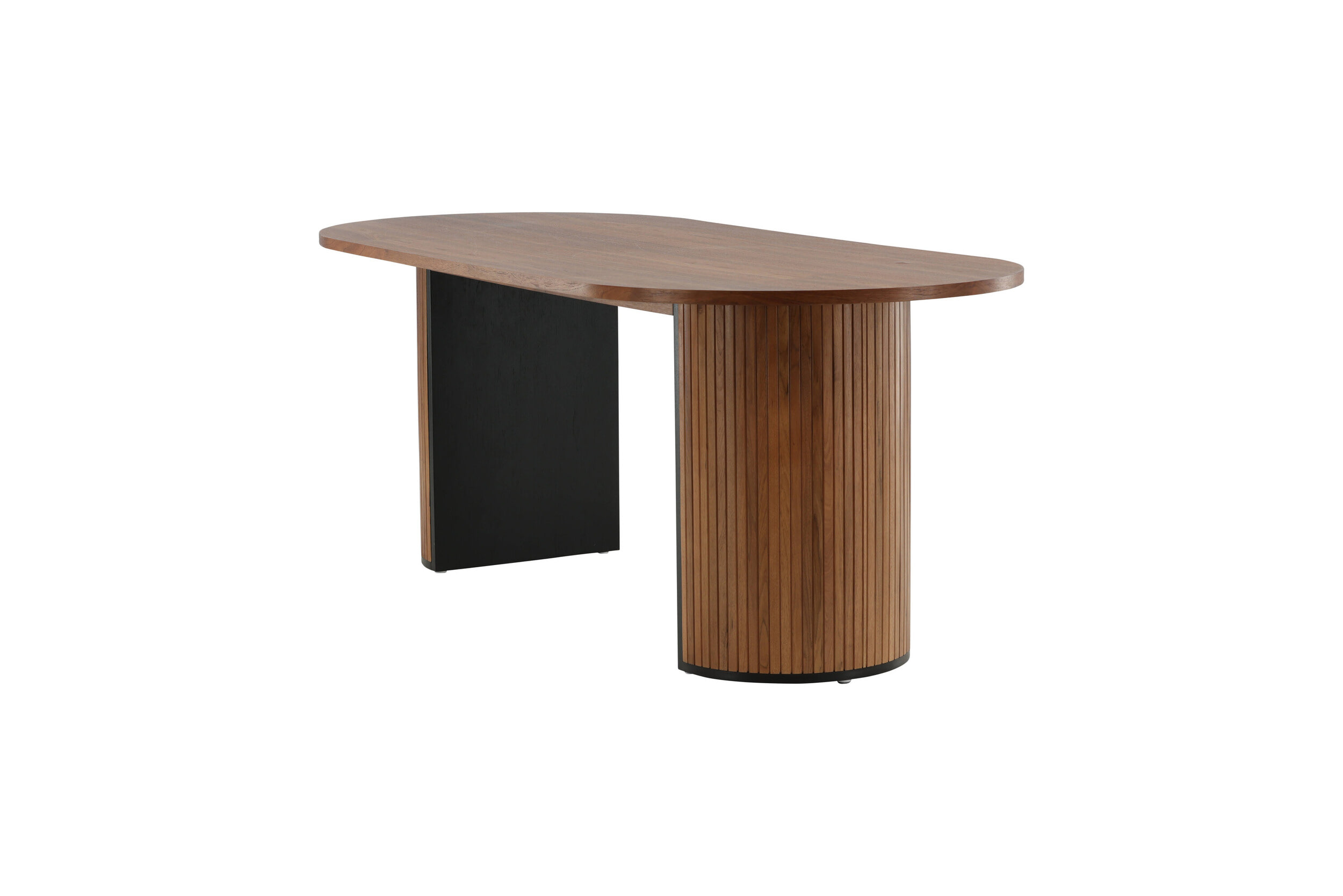 Nohr Deens Ovale Eettafel 'Fionna' 200 x 90cm, kleur Walnoot