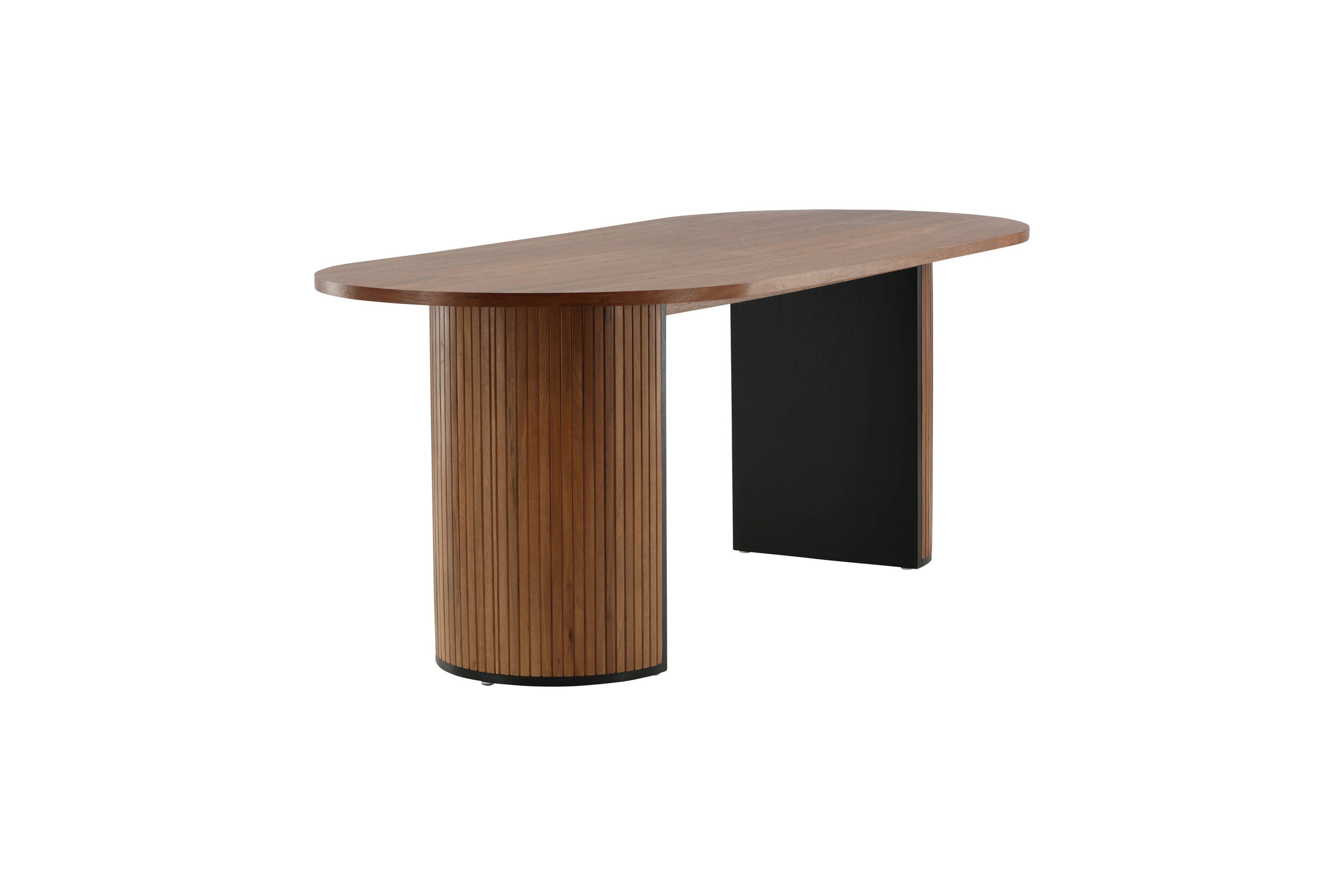 Nohr Deens Ovale Eettafel 'Fionna' 200 x 90cm, kleur Walnoot