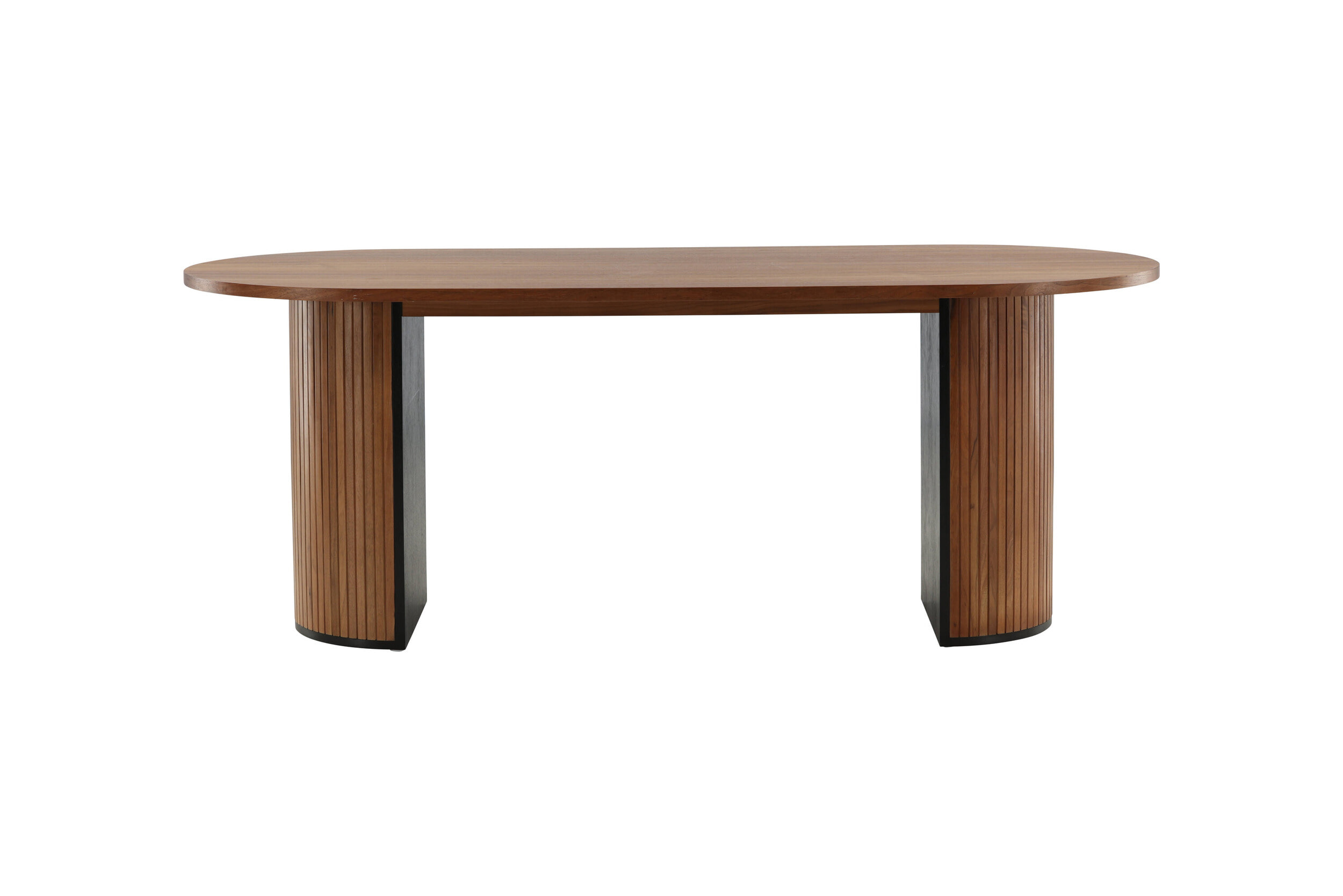 Nohr Deens Ovale Eettafel 'Fionna' 200 x 90cm, kleur Walnoot