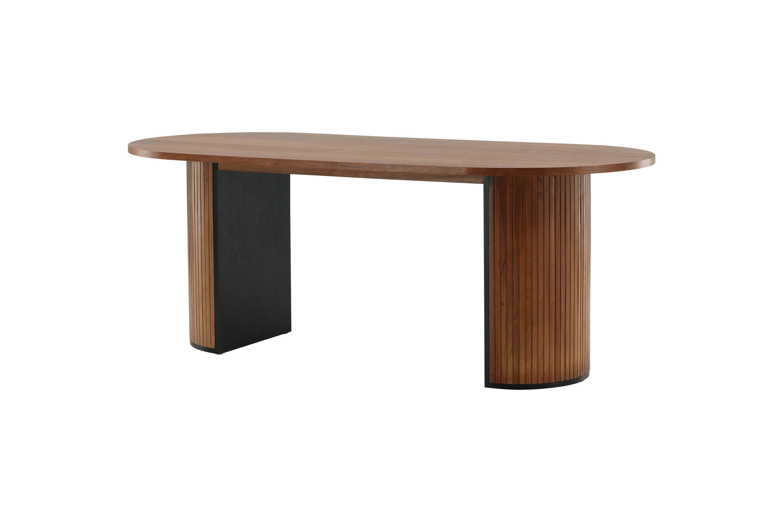 Nohr Deens Ovale Eettafel 'Fionna' 200 x 90cm, kleur Walnoot