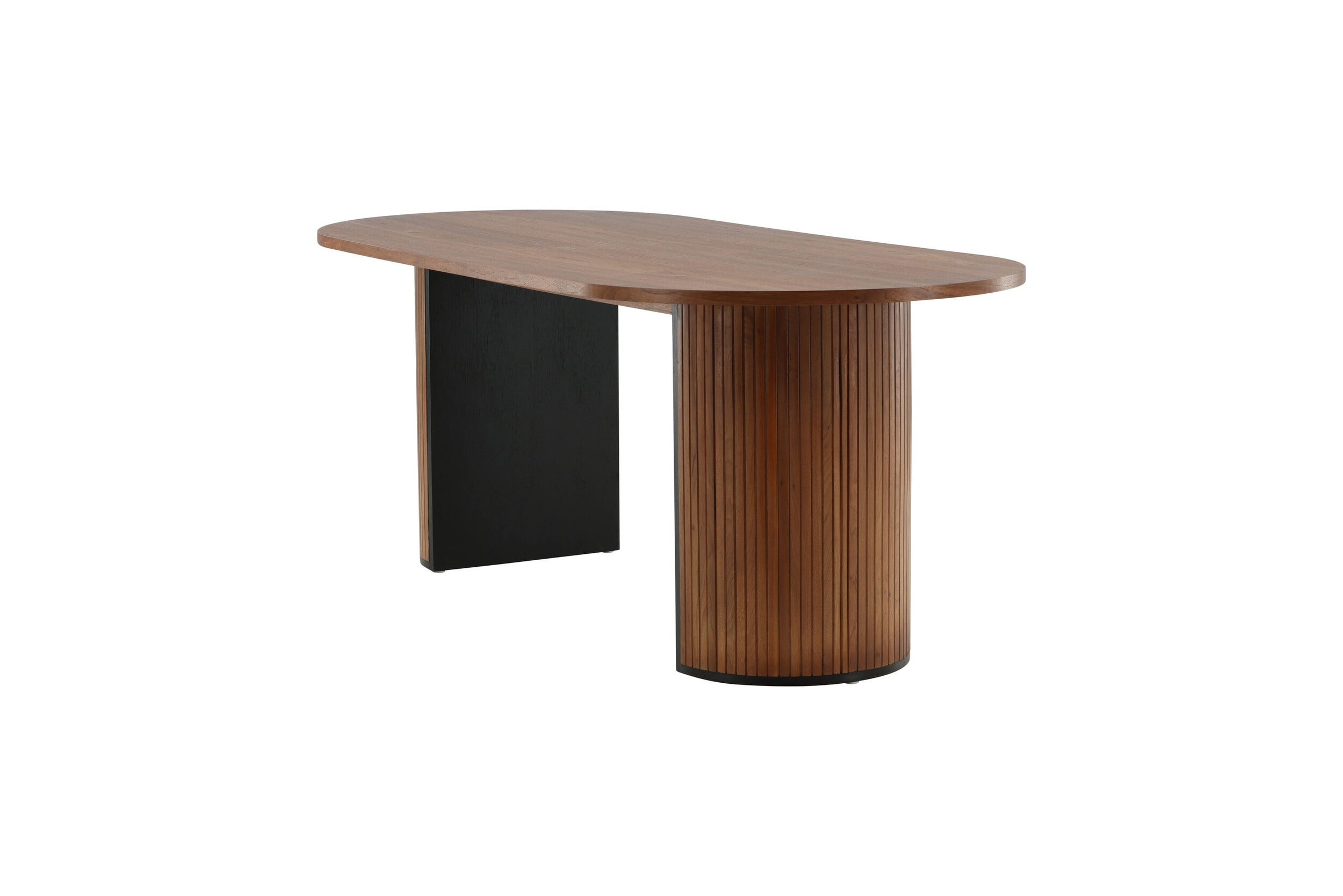 Nohr Deens Ovale Eettafel 'Fionna' 200 x 90cm, kleur Walnoot