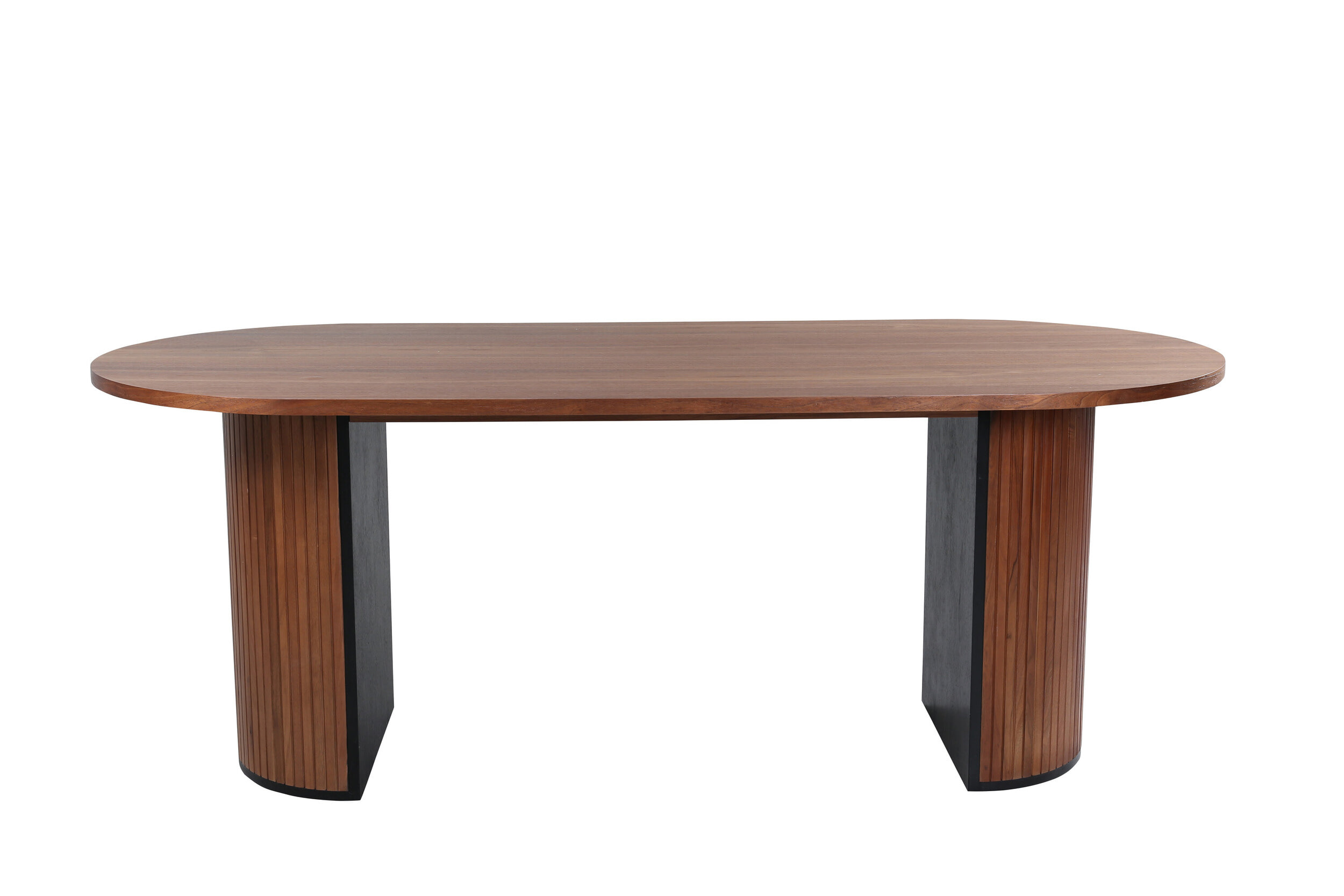 Nohr Deens Ovale Eettafel 'Fionna' 200 x 90cm, kleur Walnoot