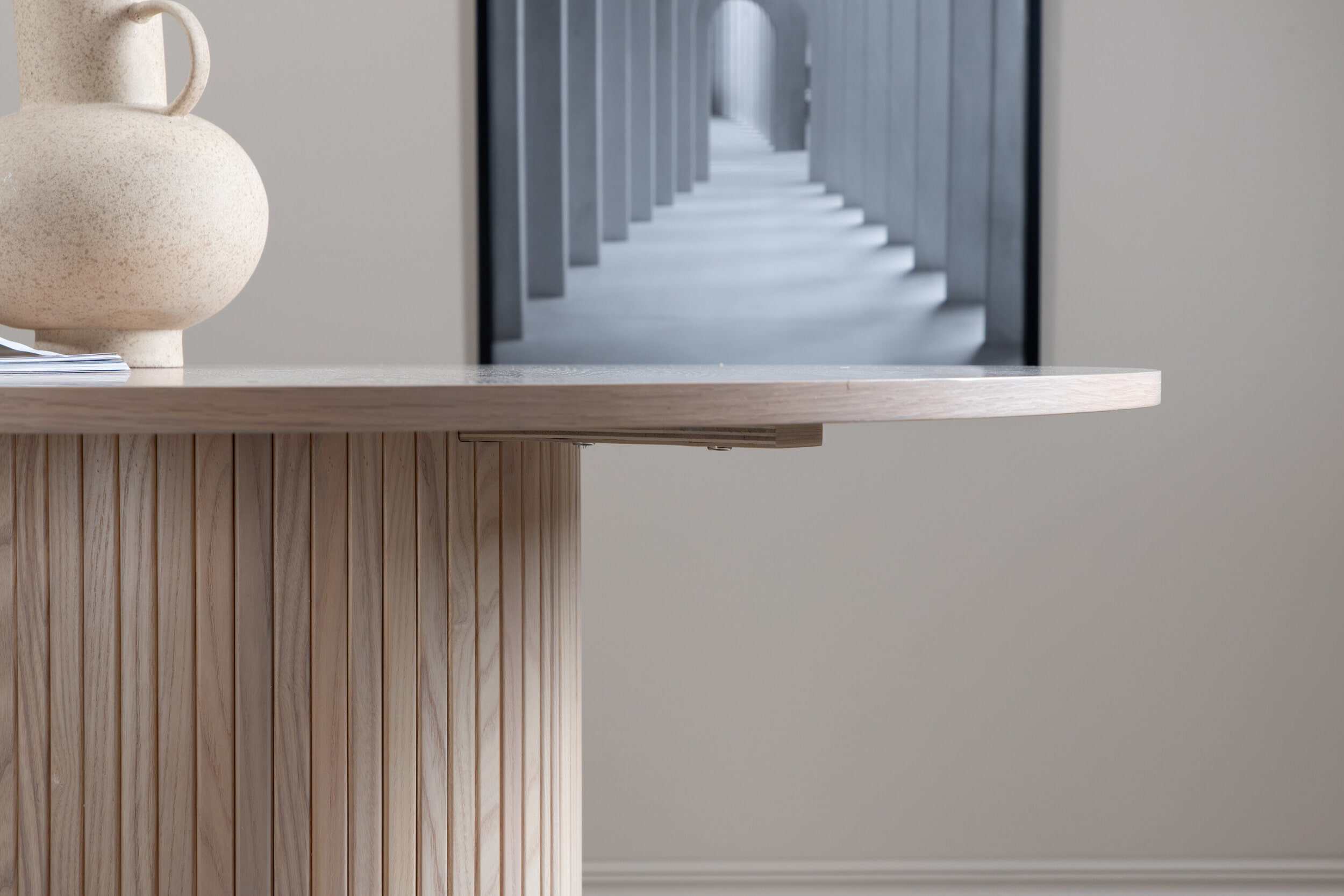 Nohr Ronde Eettafel 'Fionna' 110cm, kleur Whitewash