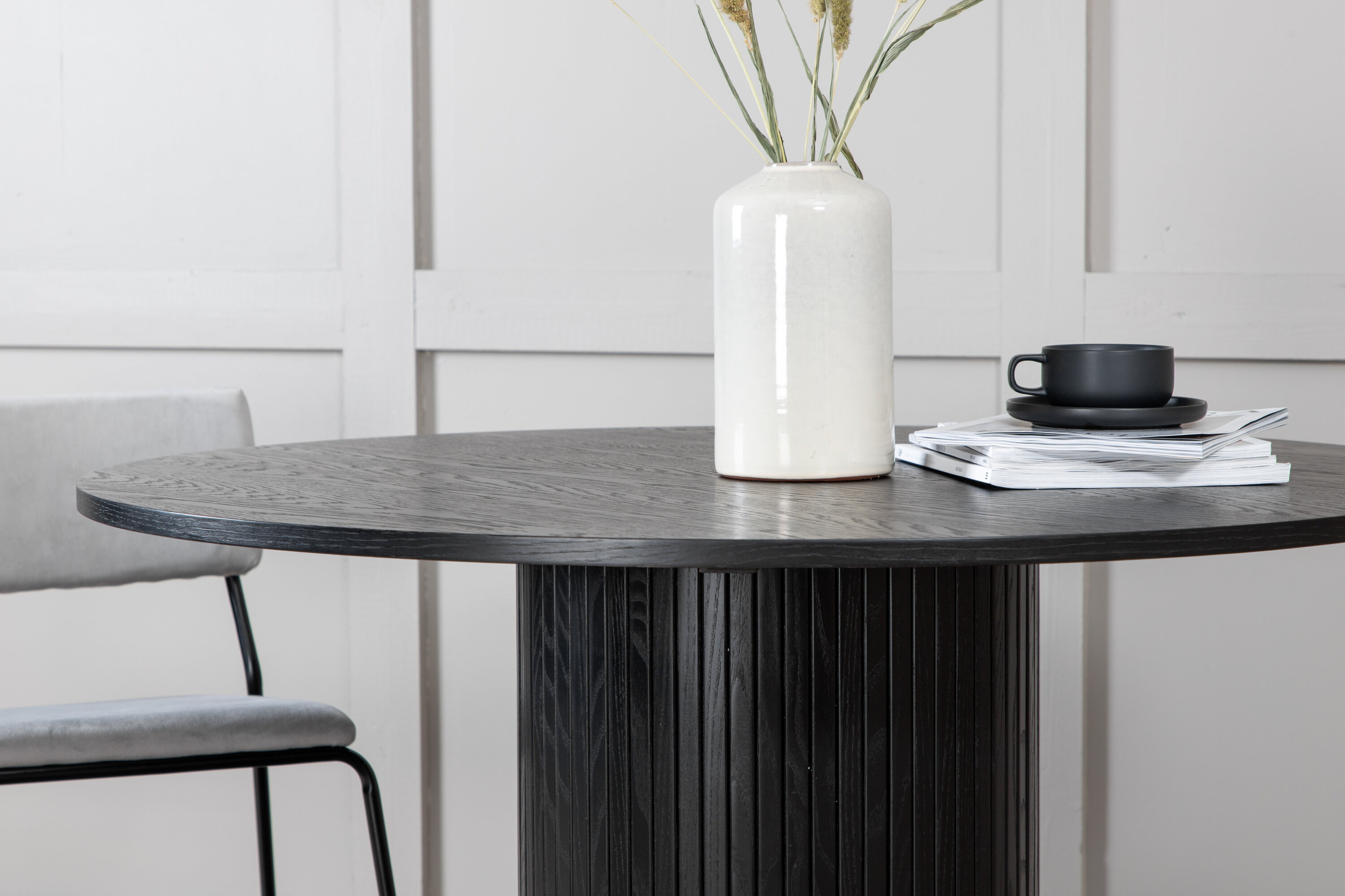 Nohr Ronde Eettafel 'Fionna' MDF 110cm, kleur Zwart