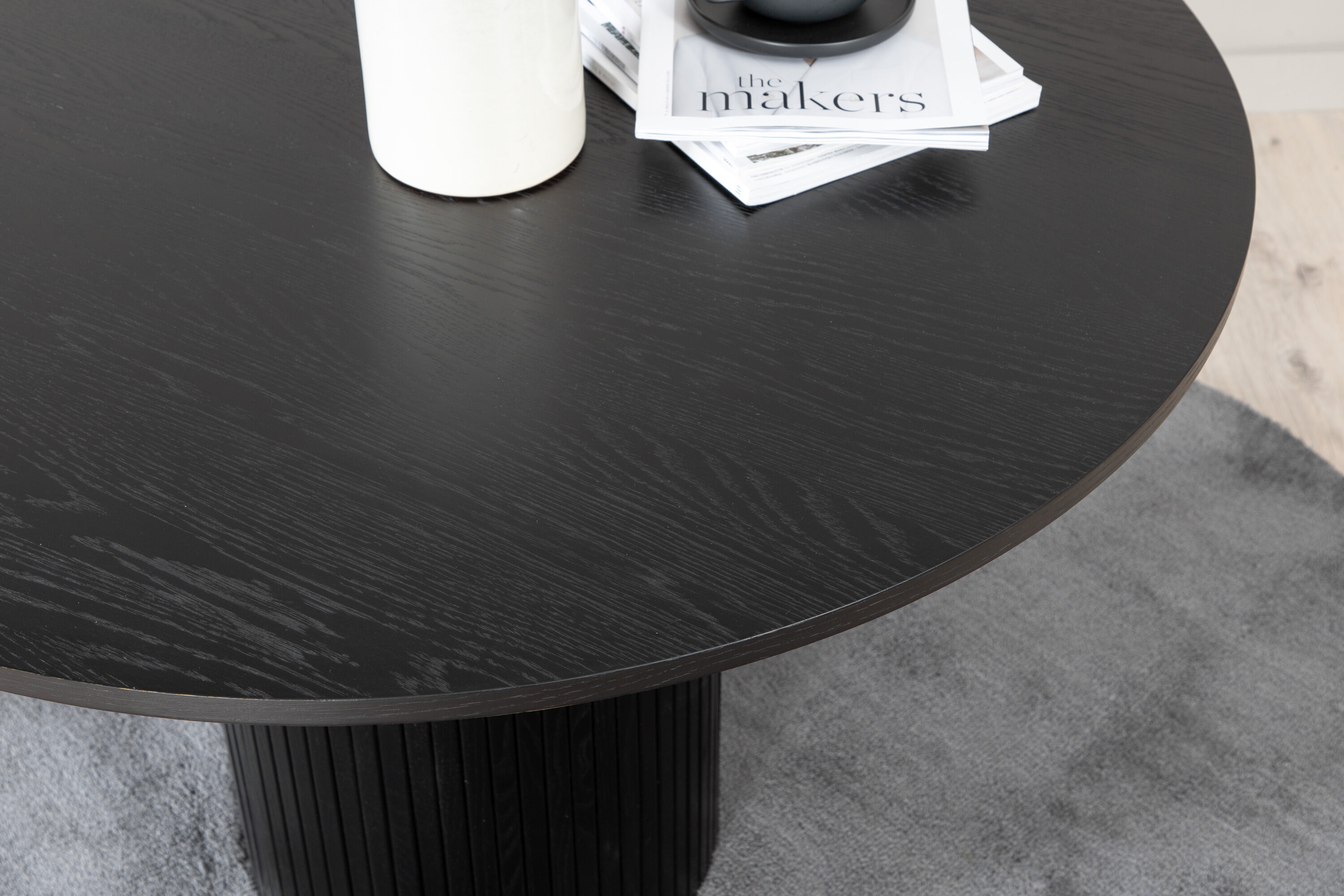 Nohr Ronde Eettafel 'Fionna' MDF 110cm, kleur Zwart